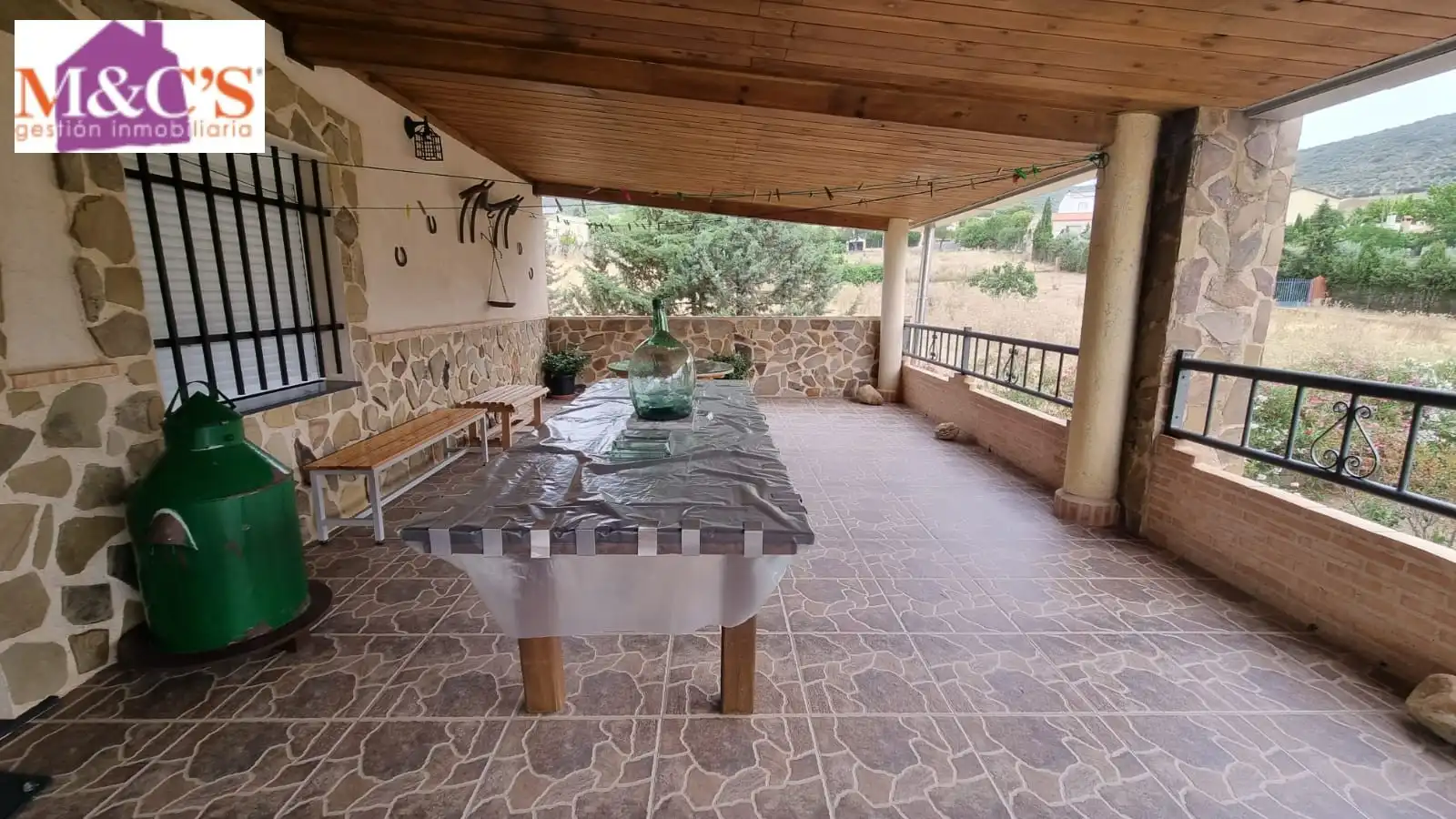 Terrace of Houses for sale in Hinojosas de Calatrava  with Air Conditioner, Heating and Private garden