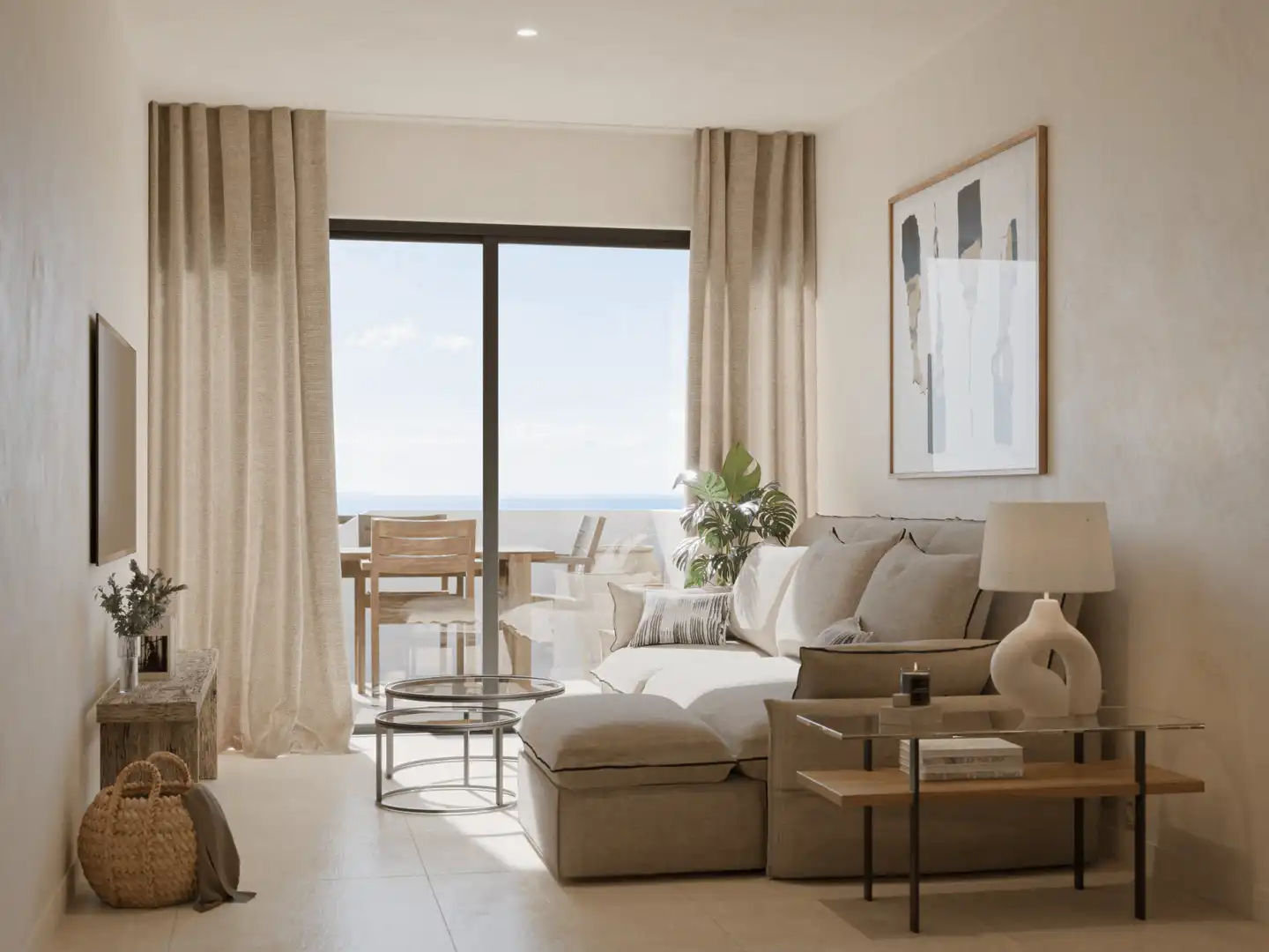 Sala de estar de Apartamento en venta en Cullera con Aire acondicionado, Calefacción y Terraza