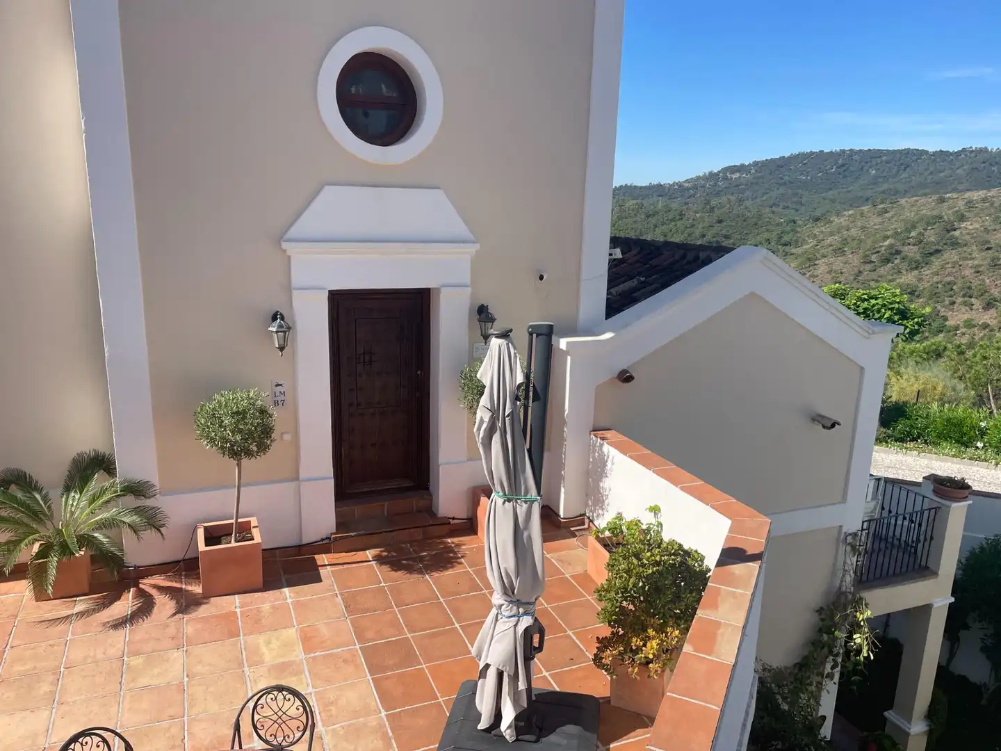 Terraza de Casa adosada en venta en Benahavís con Aire acondicionado, Jardín privado y Terraza