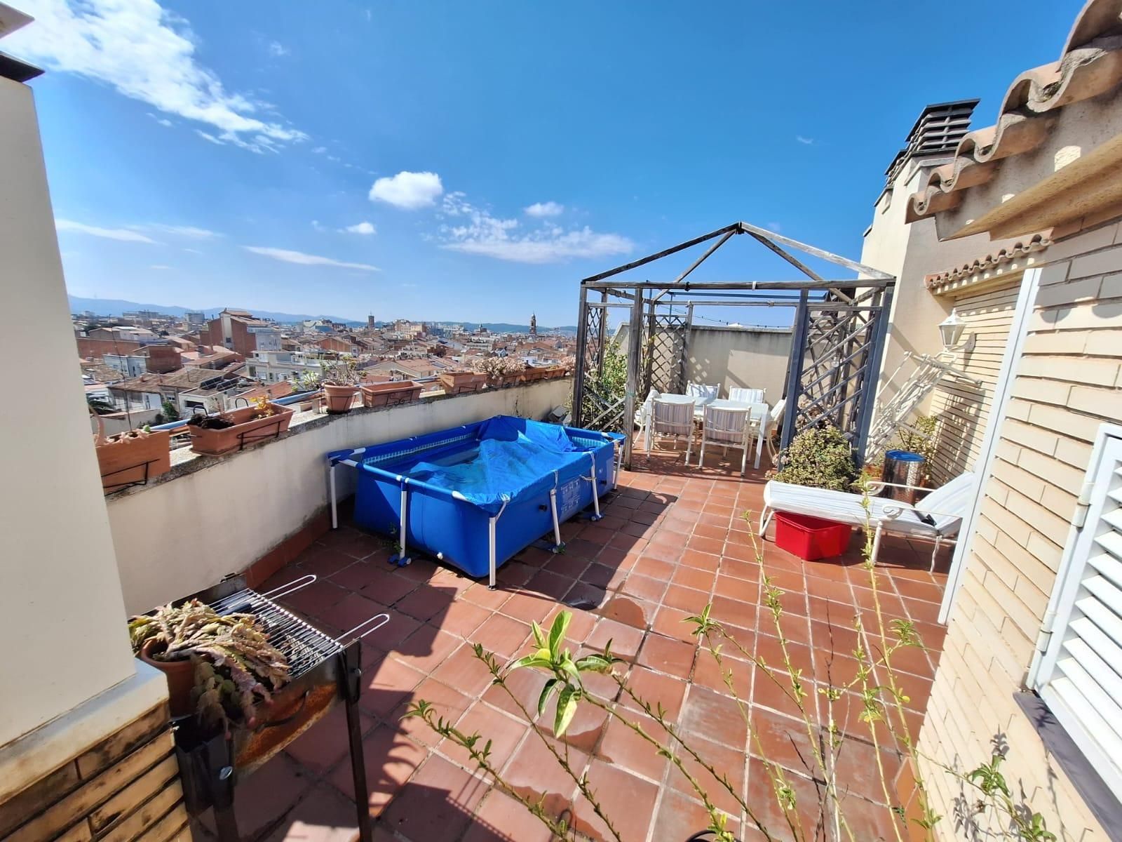 Terrace of Flat for sale in Sabadell  with Heating, Private garden and Parquet flooring