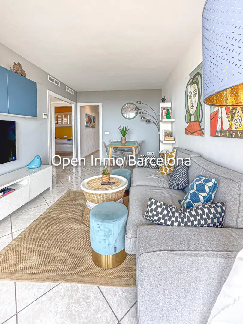 Living room of Flat for sale in Sant Pere de Ribes  with Heating, Private garden and Terrace