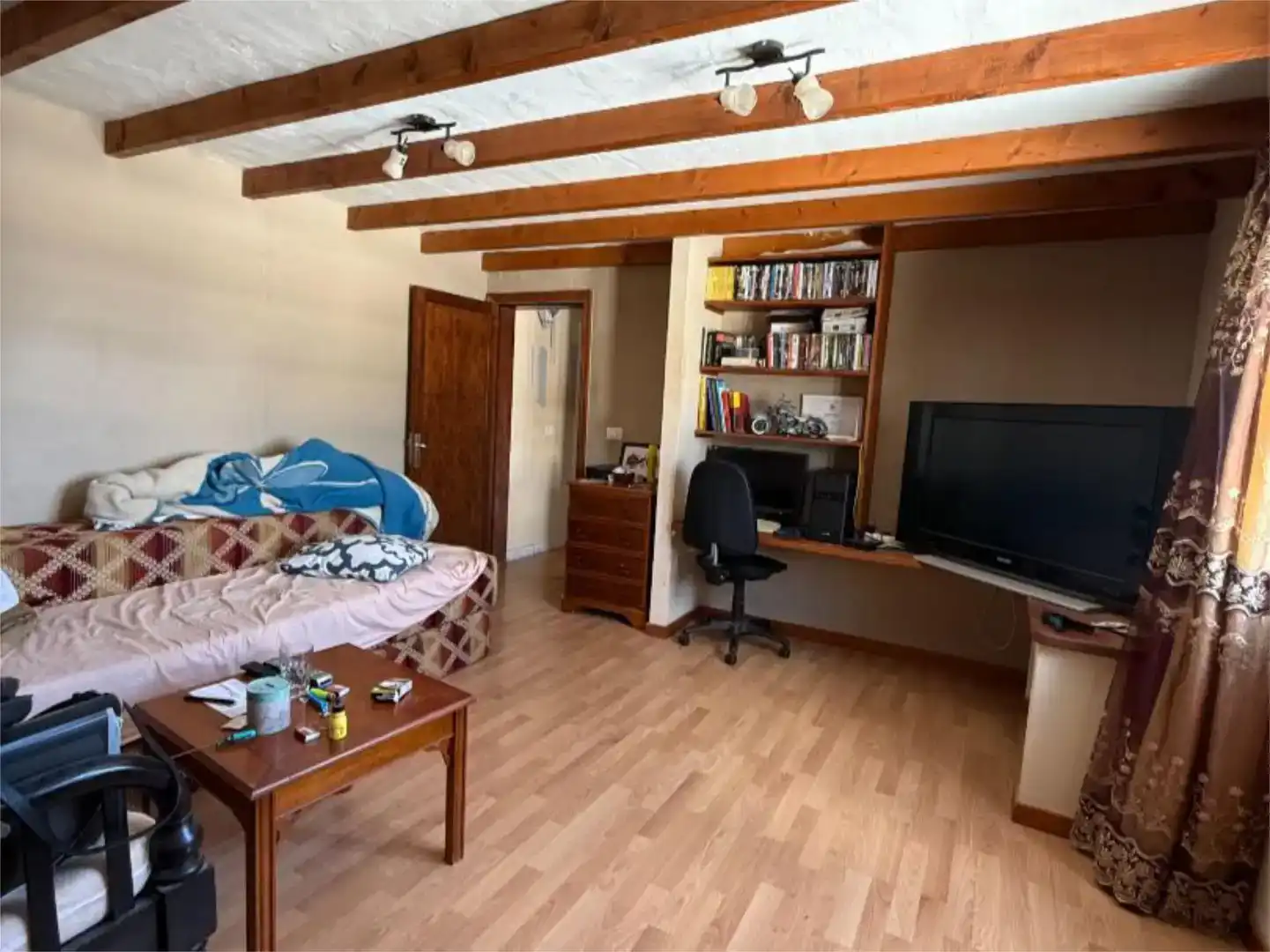 Sala d'estar de Finca rústica en venda en Tías amb Piscina i Balcó