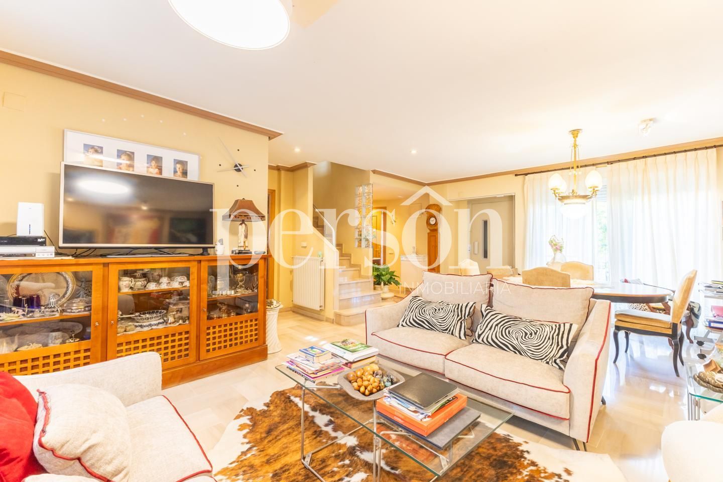 Sala d'estar de Casa adosada en venda en Alboraya amb Aire condicionat, Calefacció i Jardí privat