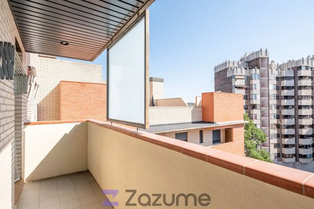 Terrasse von Wohnung zur Miete in Zaragoza mit Klimaanlage, Heizung und Parkett