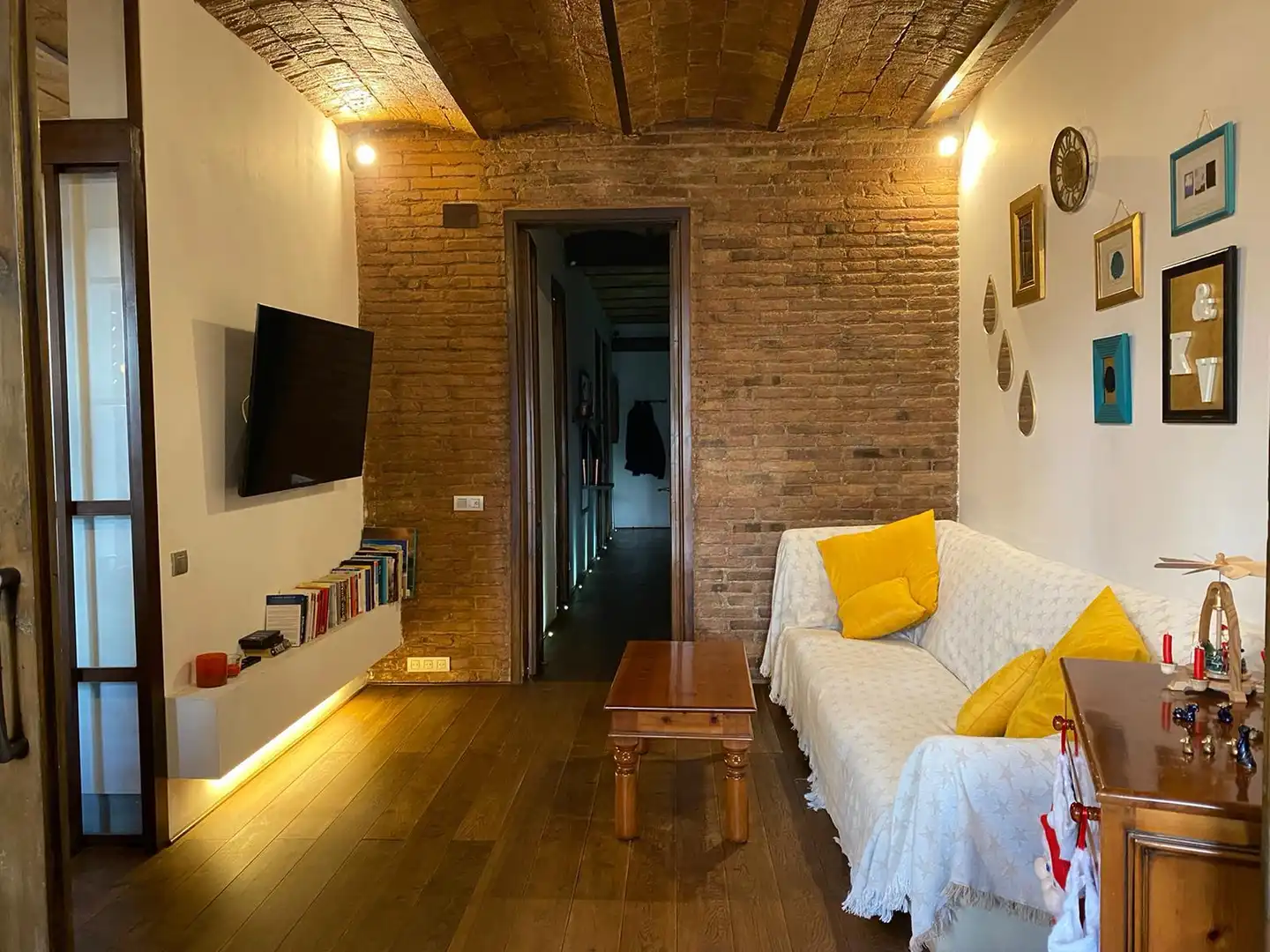 Sala de estar de Piso en venta en Barcelona con Aire acondicionado, Calefacción y Parquet
