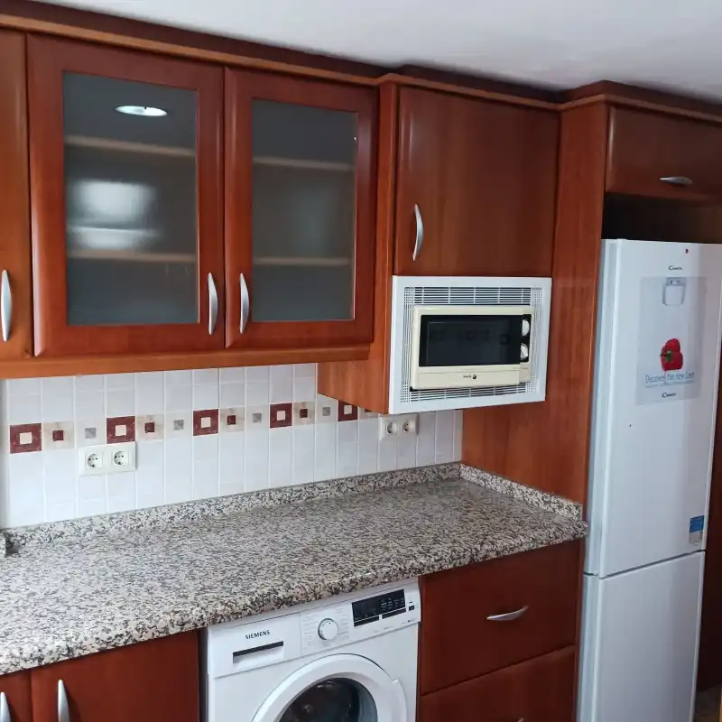 Kitchen of Flat for rent in Gandia  with Air Conditioner, Terrace and Furnished