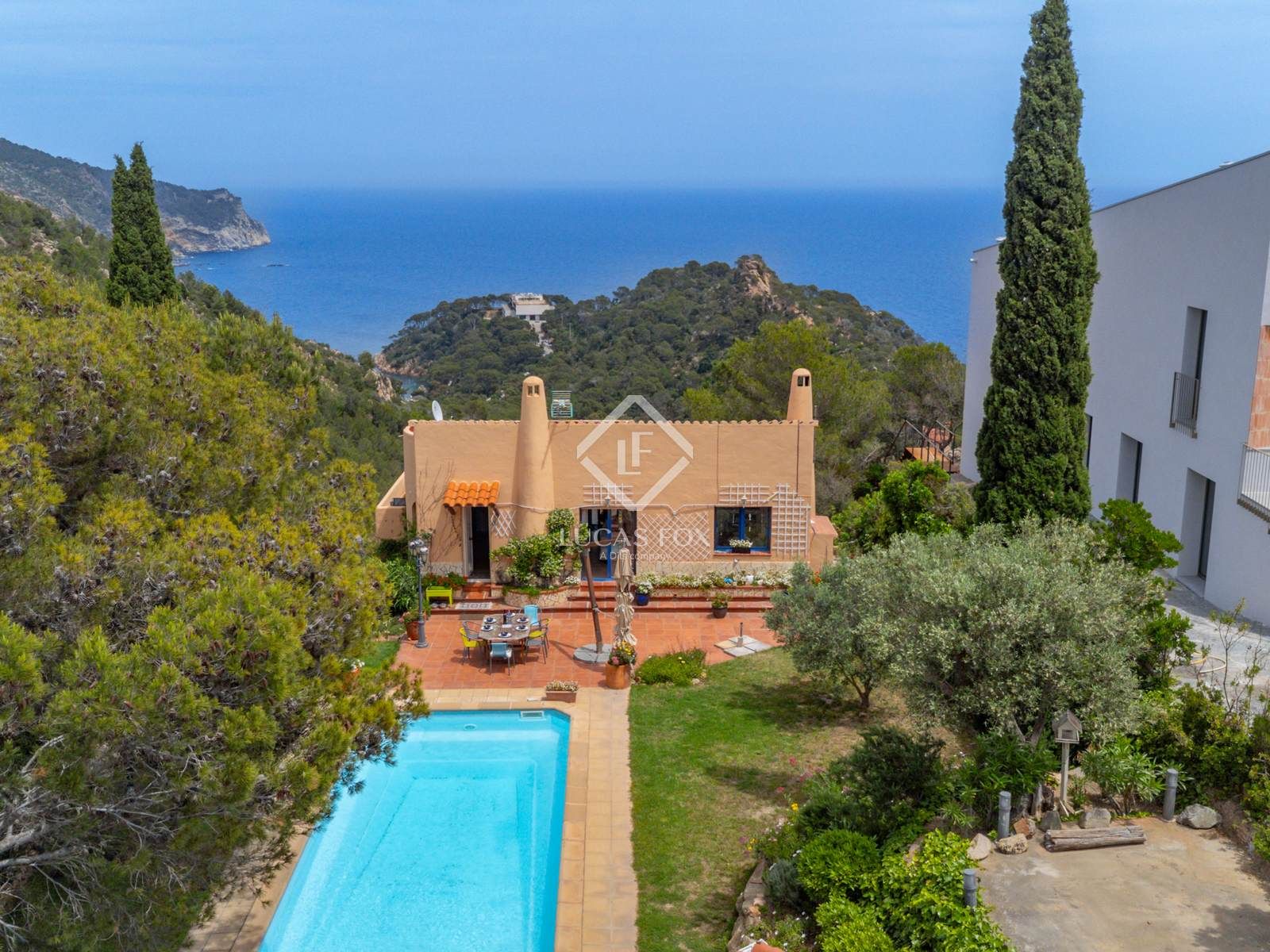 Vista exterior de Casa o xalet en venda en Begur amb Calefacció, Jardí privat i Piscina