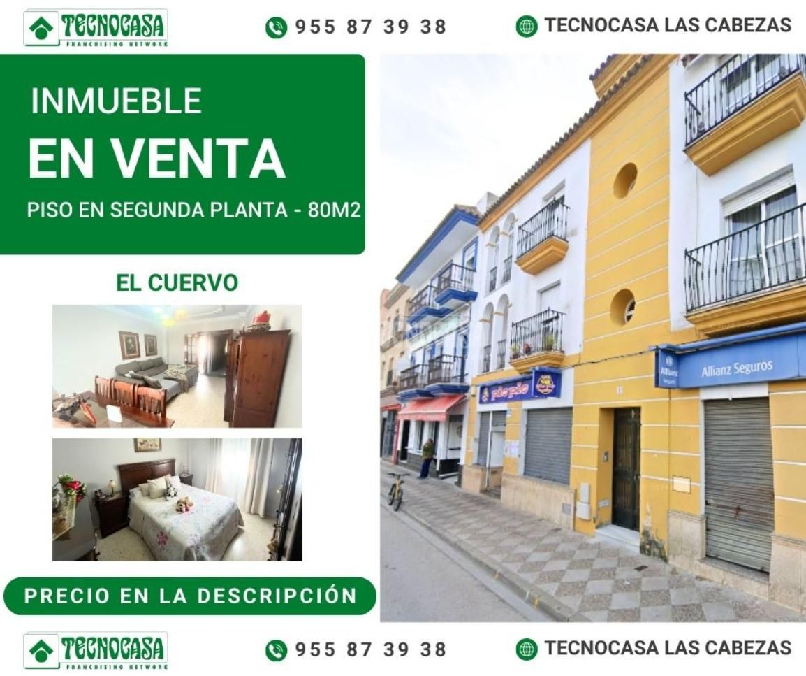 Exterior view of Flat for sale in El Cuervo de Sevilla  with Air Conditioner, Terrace and Balcony