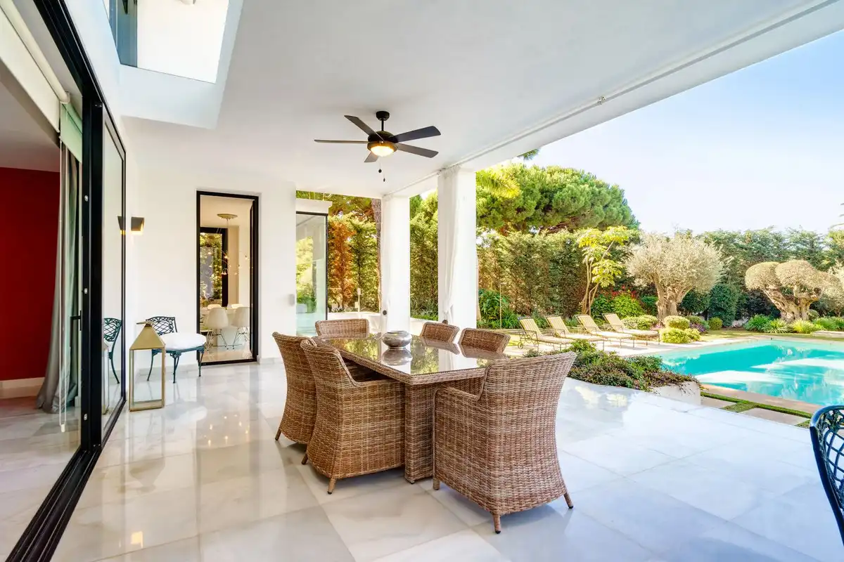 Terrassa de Casa o xalet de lloguer en Marbella amb Aire condicionat, Jardí privat i Traster