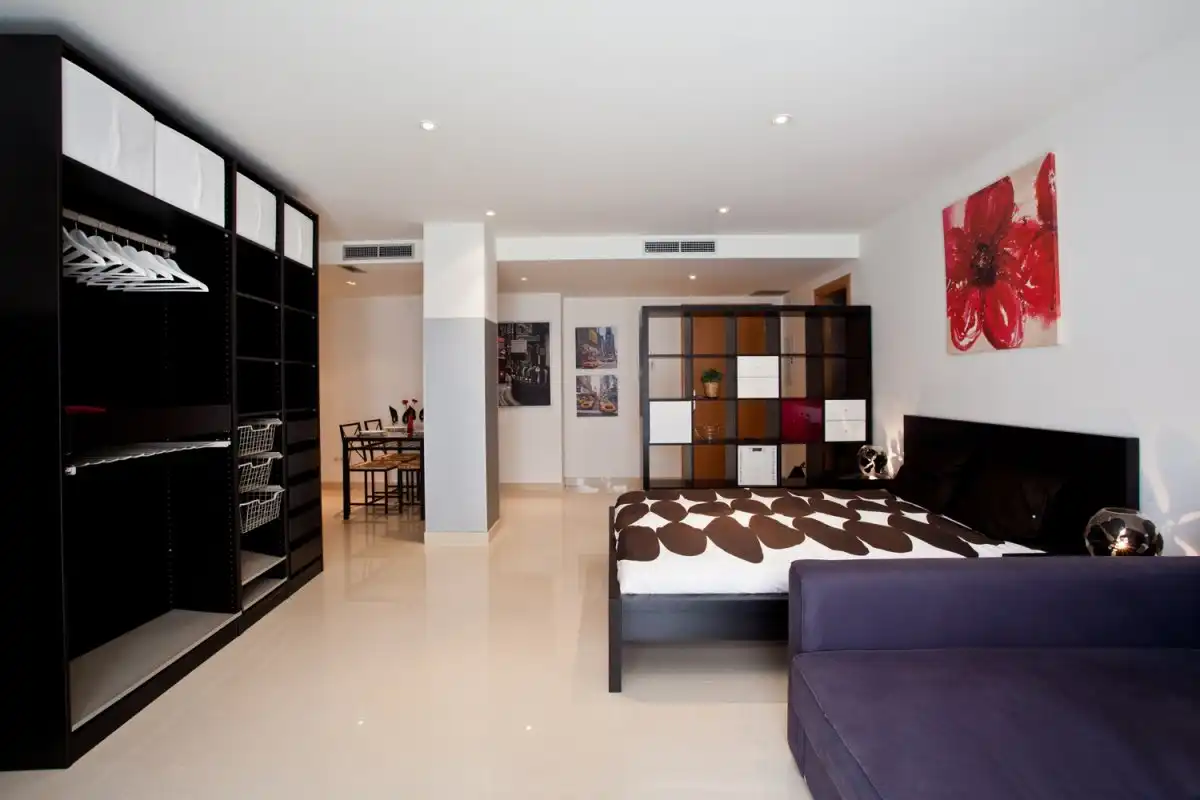 Sala de estar de Piso en venta en Sitges con Aire acondicionado, Calefacción y Amueblado