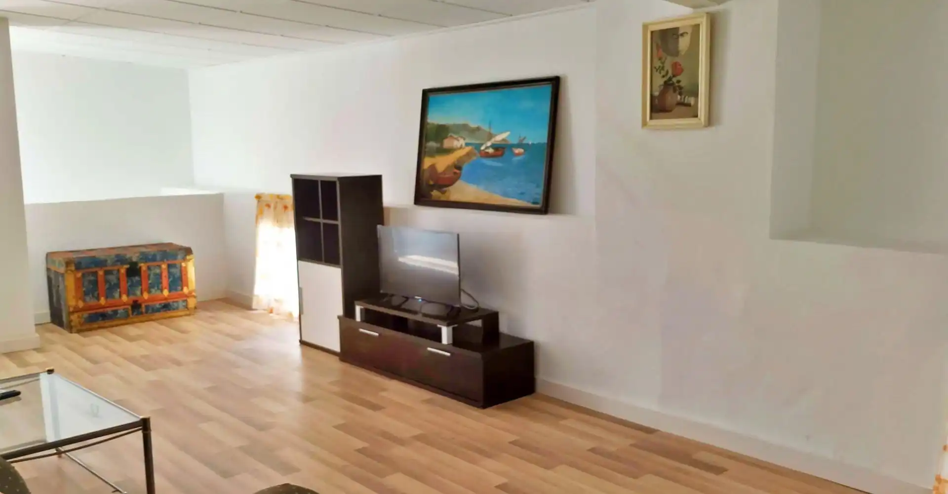 Sala de estar de Casa o chalet en venta en Alcalá del Júcar con Aire acondicionado, Jardín privado y Terraza