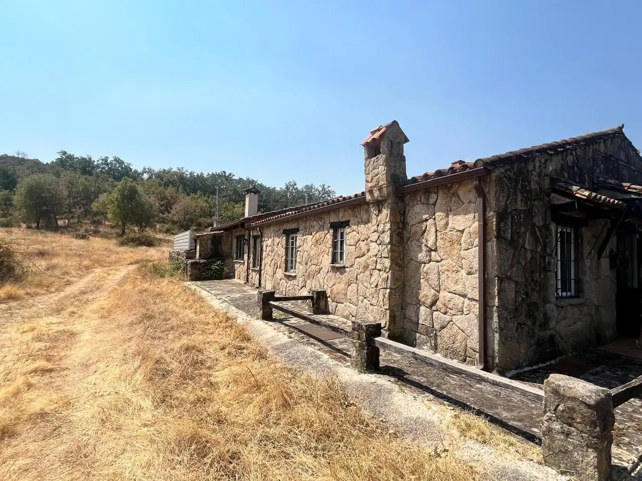 Vista exterior de Finca rústica en venta en Cabrero con Jardín privado y Piscina