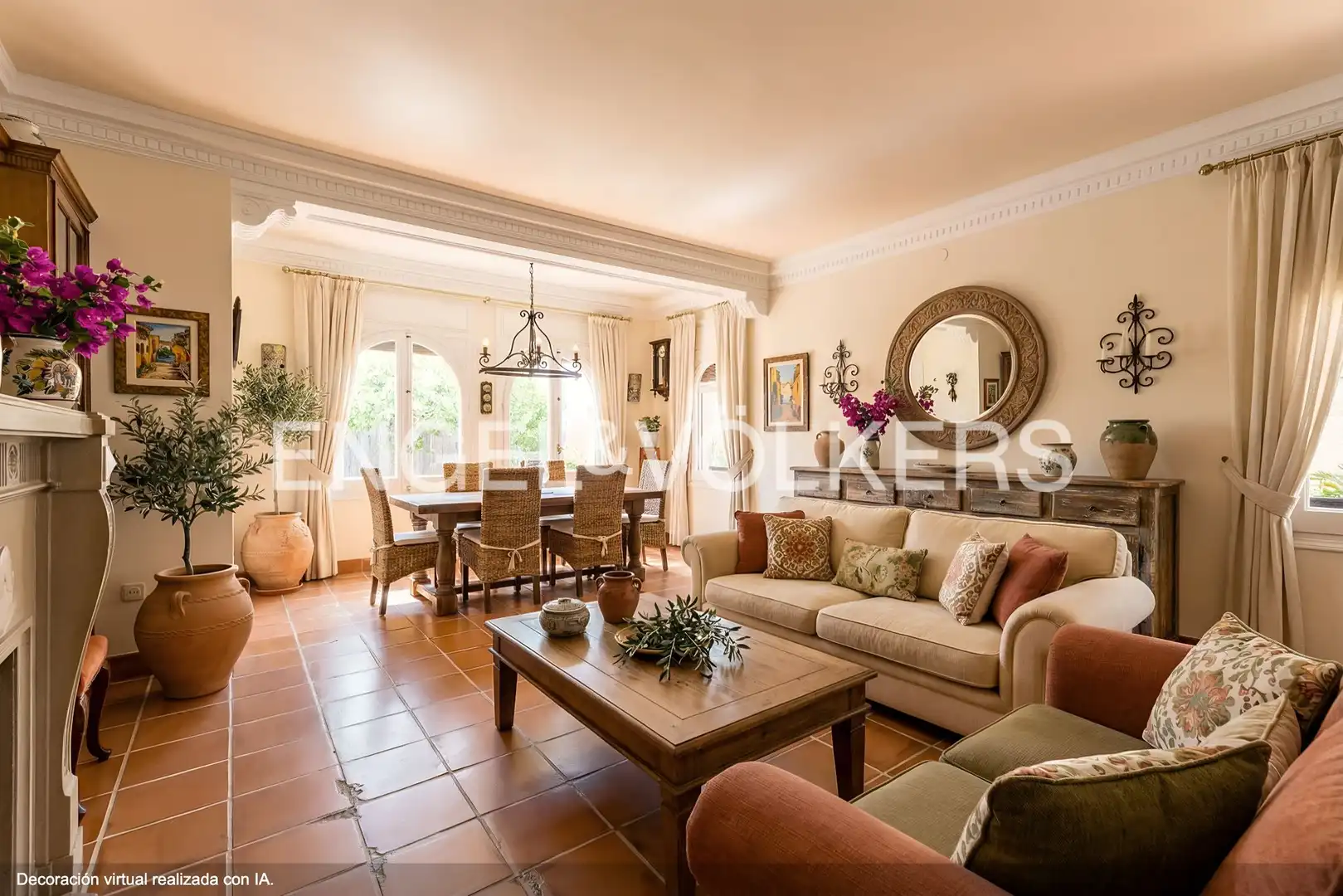 Sala de estar de Casa o chalet en venta en Barcelona con Calefacción, Jardín privado y Terraza