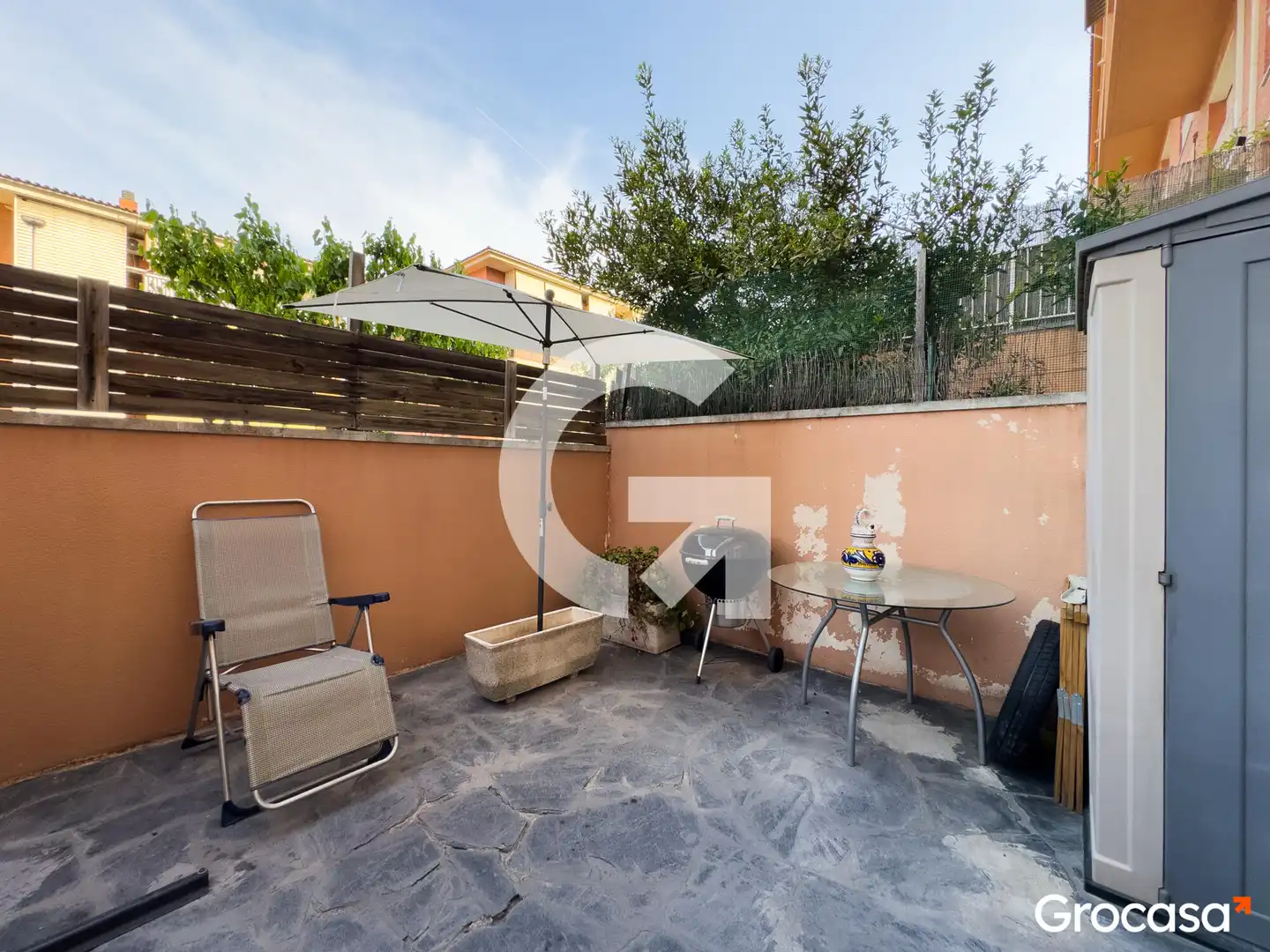 Terraza de Casa adosada en venta en Sant Vicenç Dels Horts con Aire acondicionado, Calefacción y Jardín privado