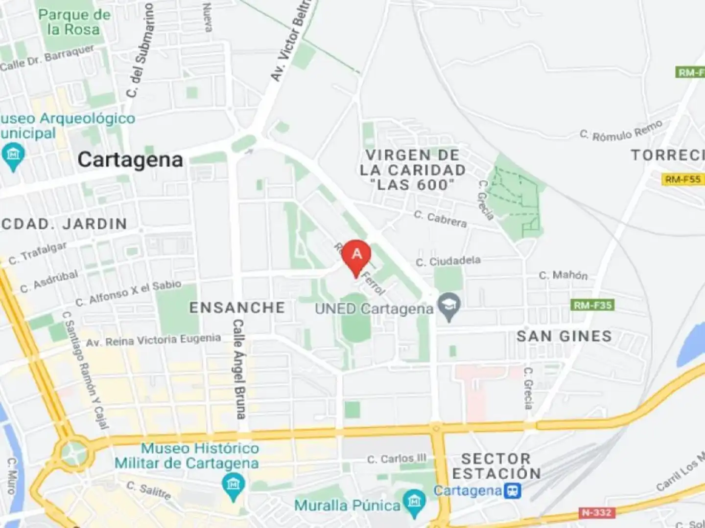 Vista exterior de Piso en venta en Cartagena