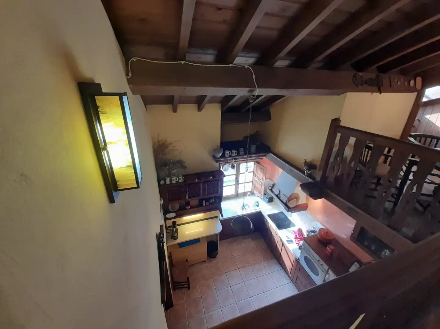 Cuina de Casa adosada en venda en Caso amb Calefacció, Terrassa i Traster