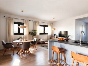 Living room of Attic for rent in Castelldefels  with Air Conditioner, Heating and Parquet flooring