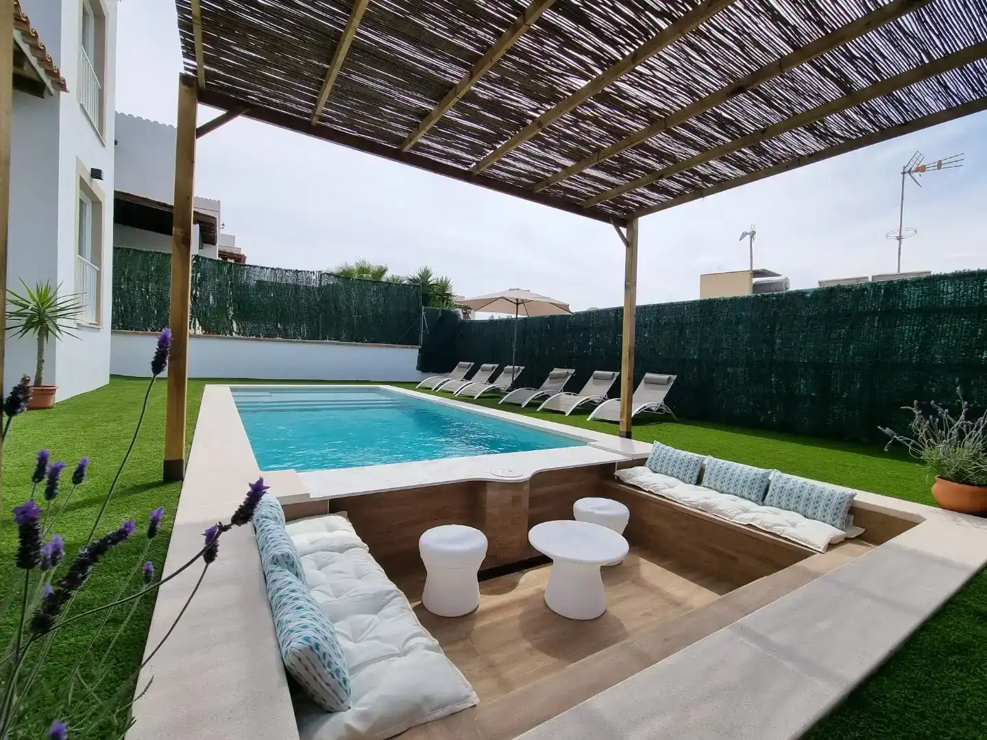 Schwimmbecken von Wohnung zum Verkauf in Manacor mit Klimaanlage, Privatgarten und Abstellraum