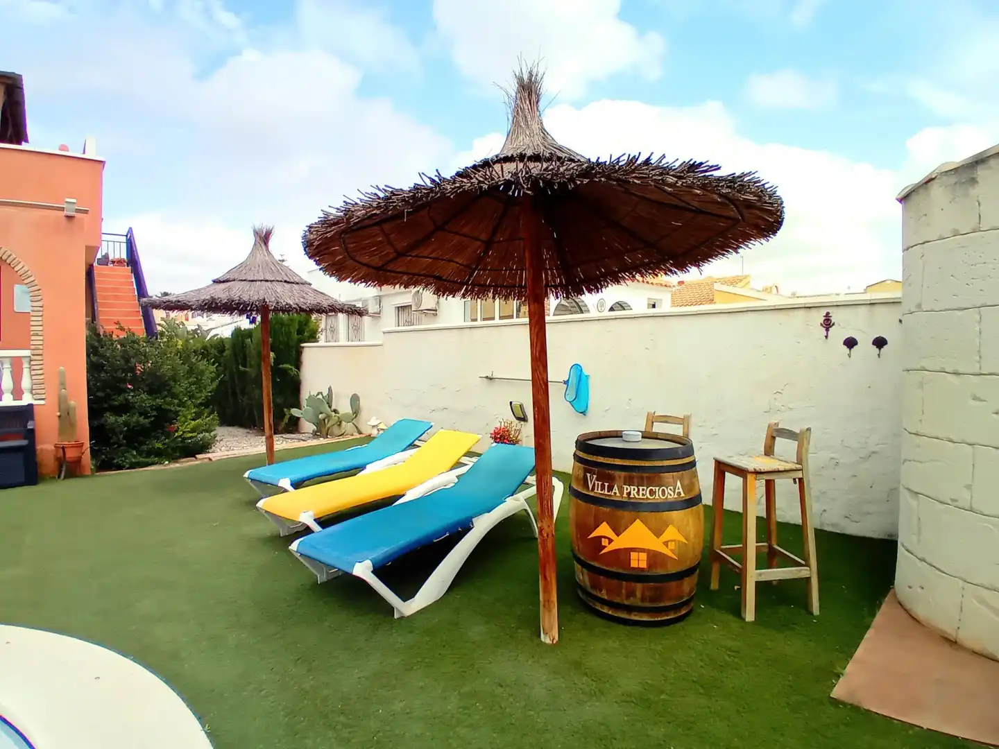 Terraza de Casa o chalet en venta en Mazarrón con Aire acondicionado, Jardín privado y Piscina