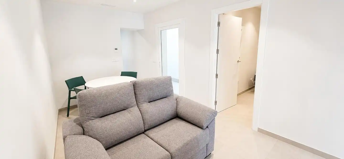 Sala d'estar de Planta baixa de lloguer en Elche / Elx amb Aire condicionat i Moblat