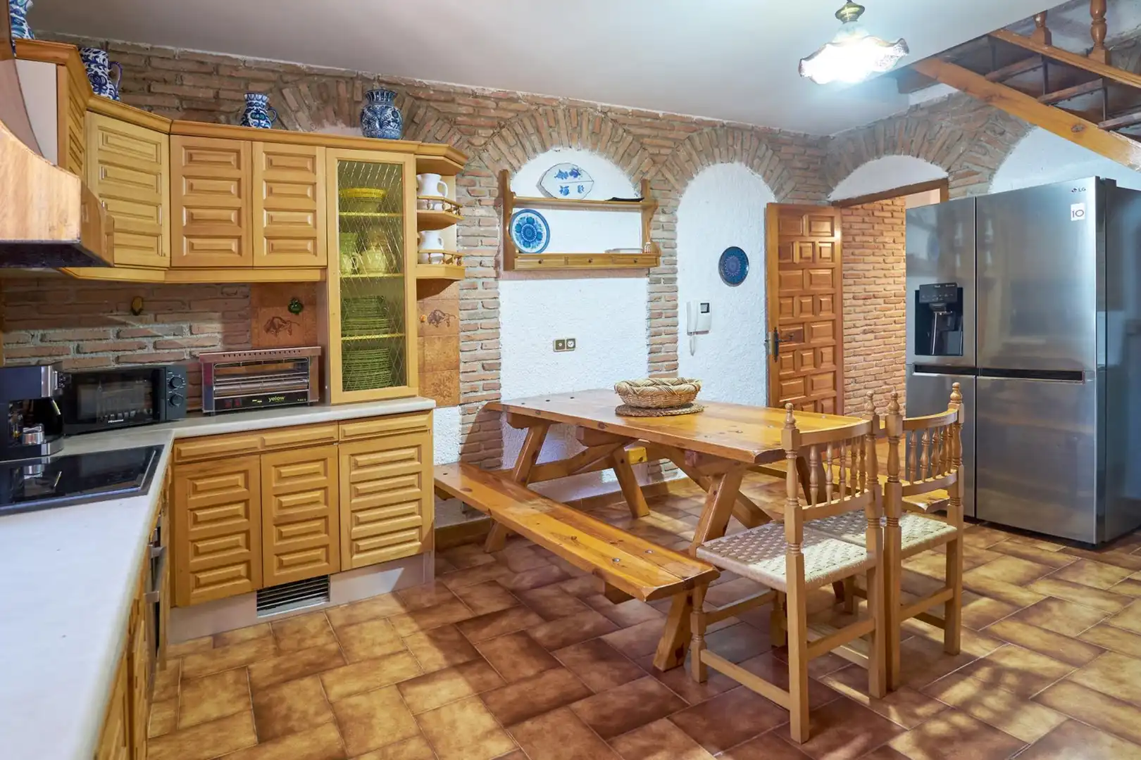 Cuina de Finca rústica en venda en Jaén amb Aire condicionat, Calefacció i Jardí privat