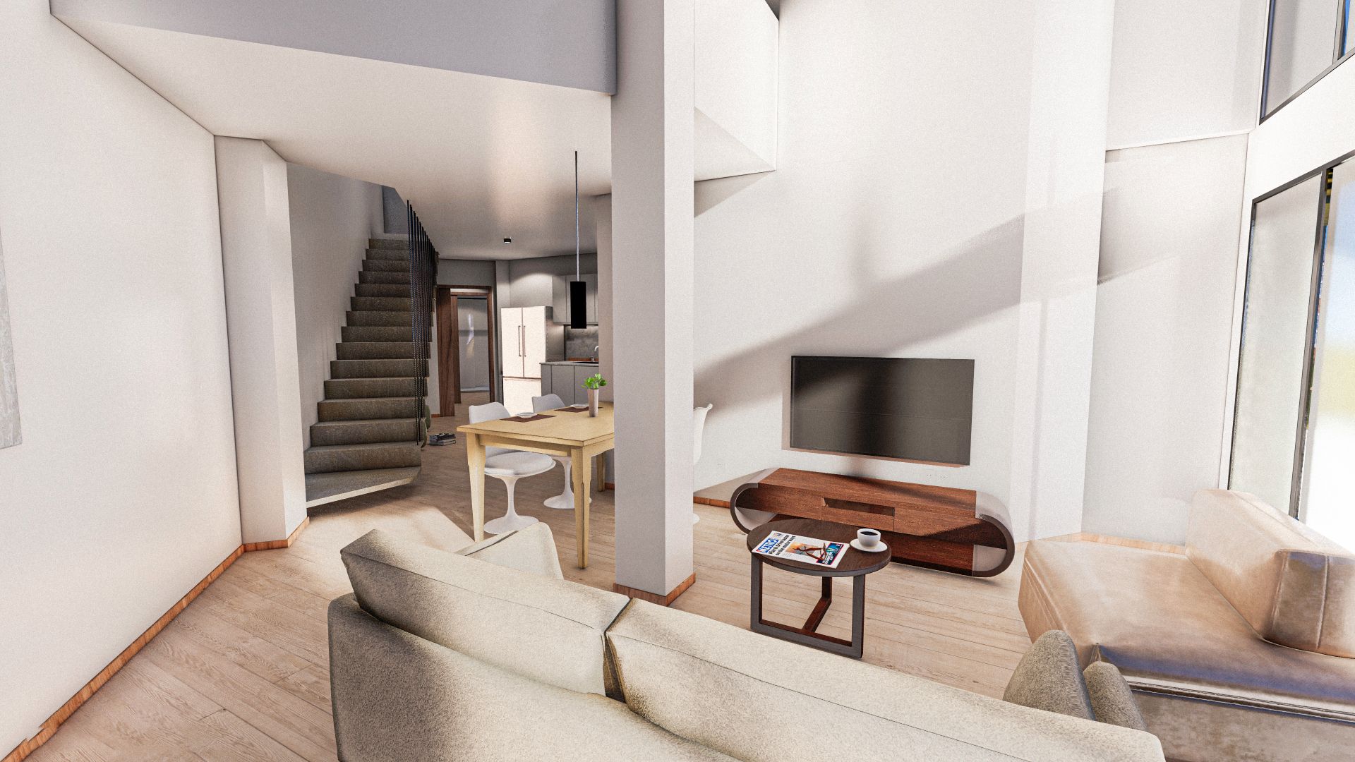 Sala de estar de Dúplex en venta en  Barcelona Capital con Aire acondicionado y Calefacción