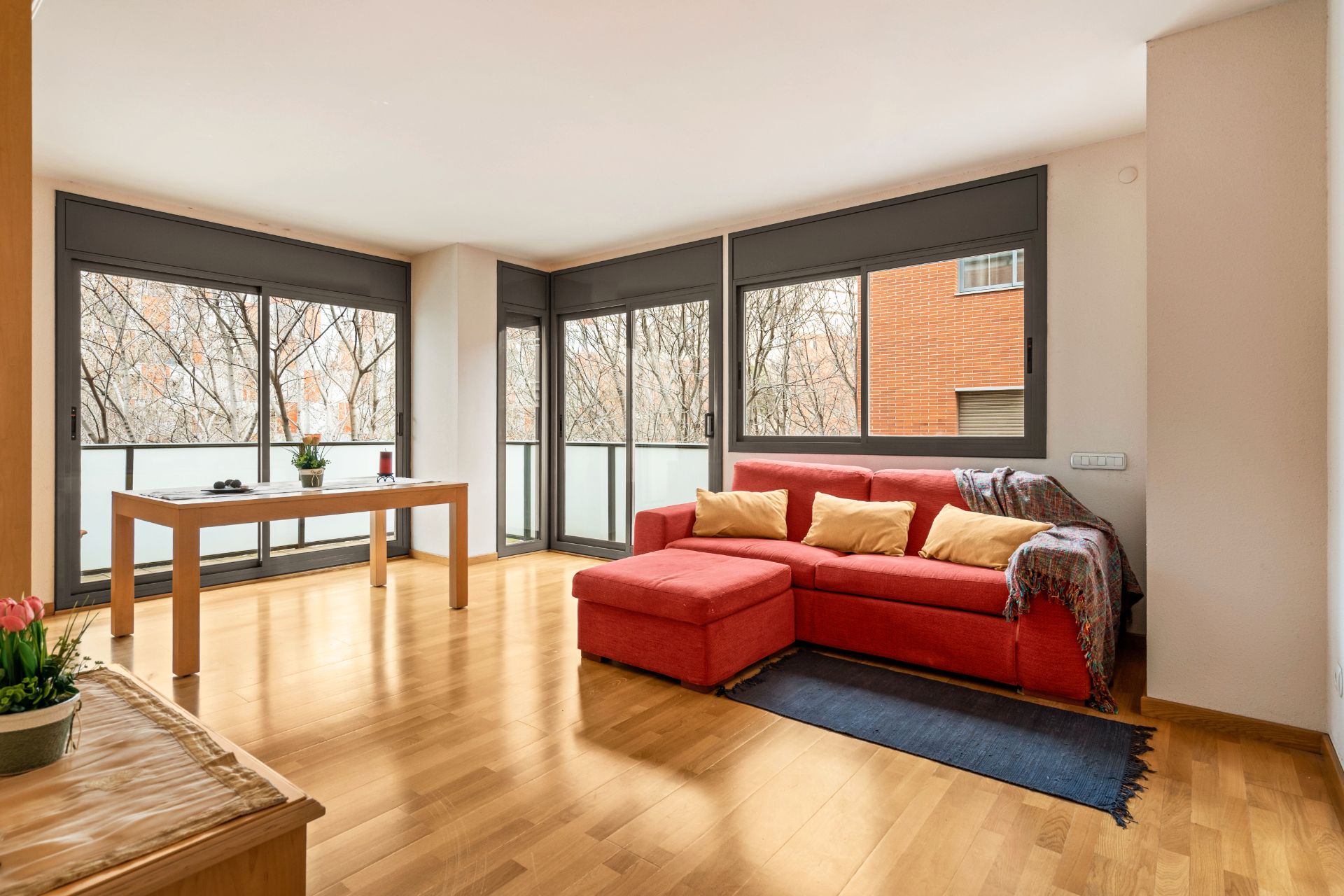 Sala de estar de Piso en venta en  Barcelona Capital con Aire acondicionado, Calefacción y Parquet
