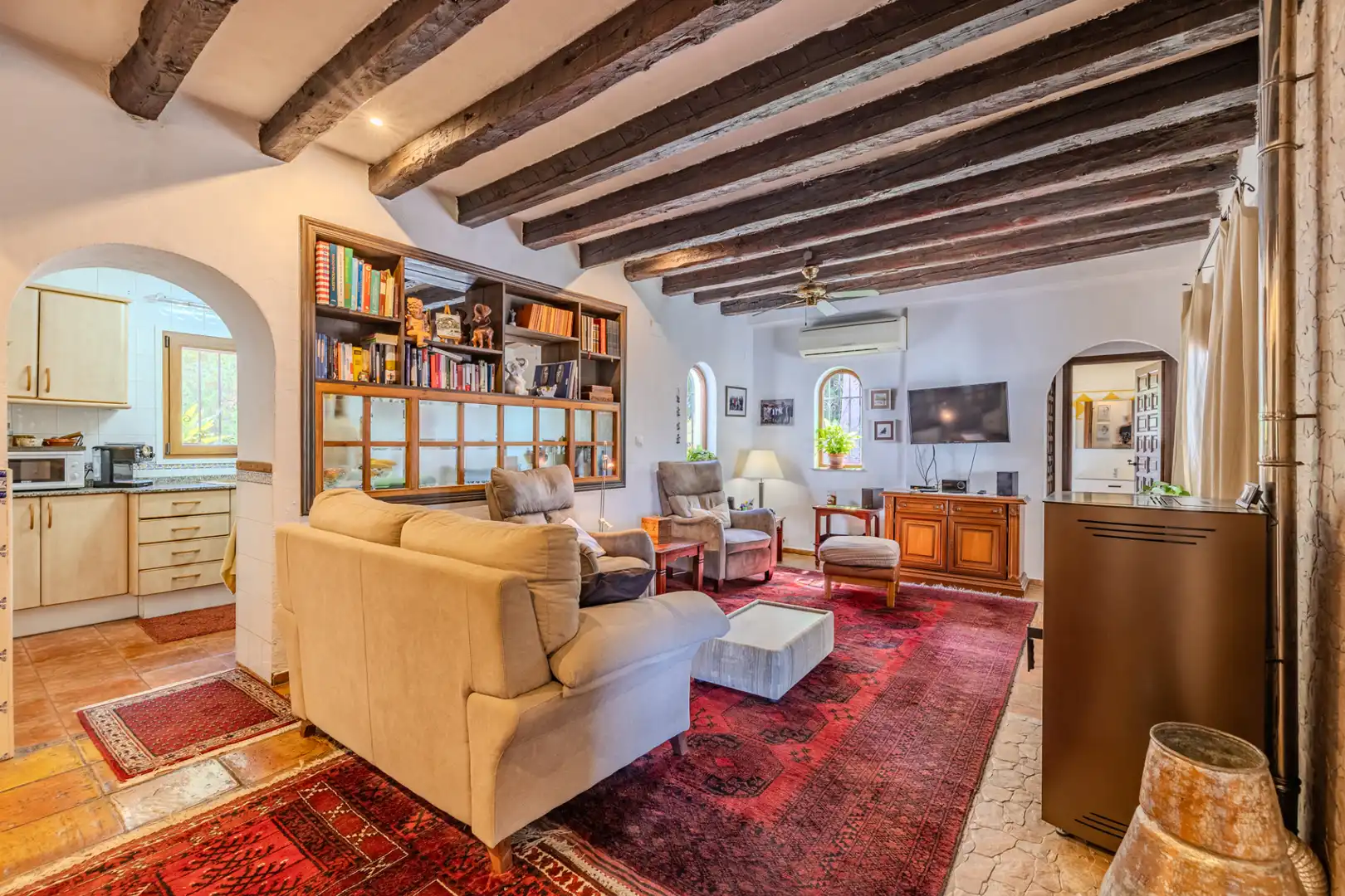 Living room of Houses for sale in Dénia  with Air Conditioner, Private garden and Terrace