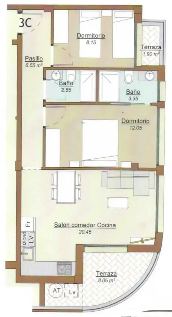 Apartment with terrace for sale in Playa del Cura, imagen 28
