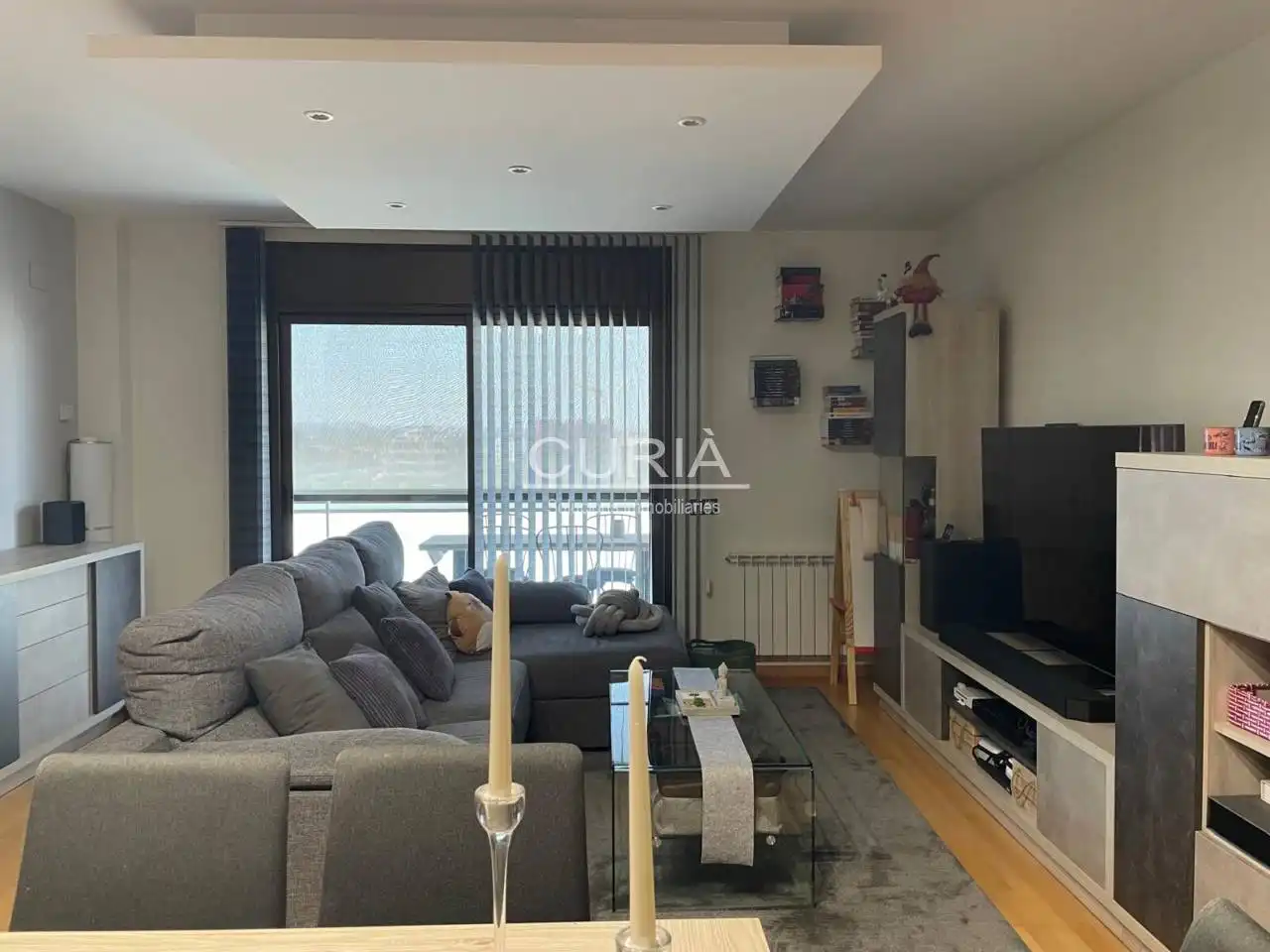 Living room of Flat for sale in Lleida  with Air Conditioner, Heating and Parquet flooring