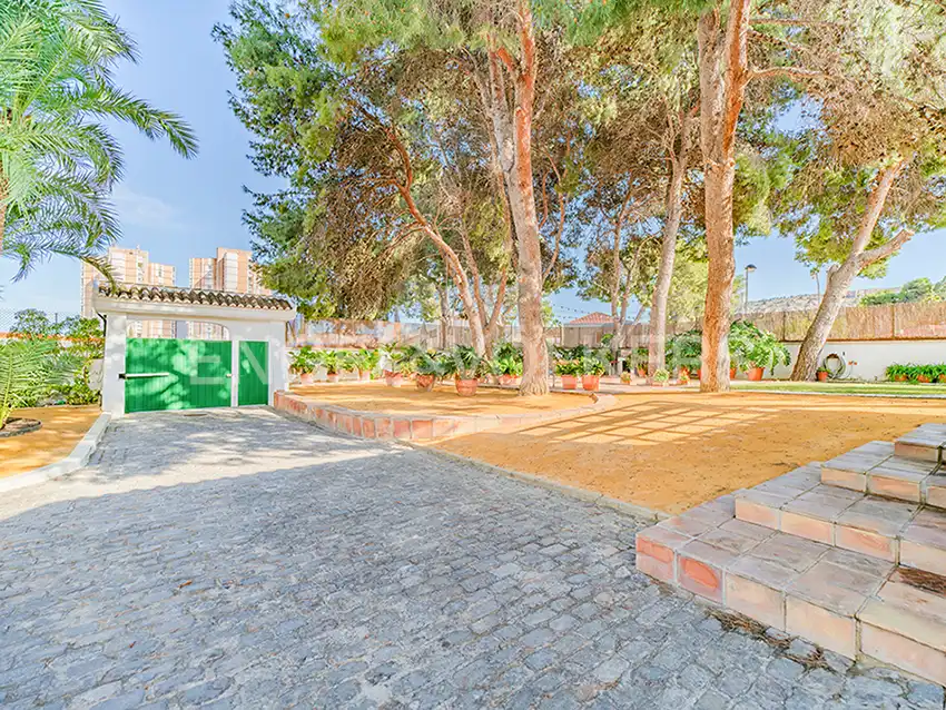 Vista exterior de Casa o xalet en venda en Alicante / Alacant amb Aire condicionat, Calefacció i Jardí privat