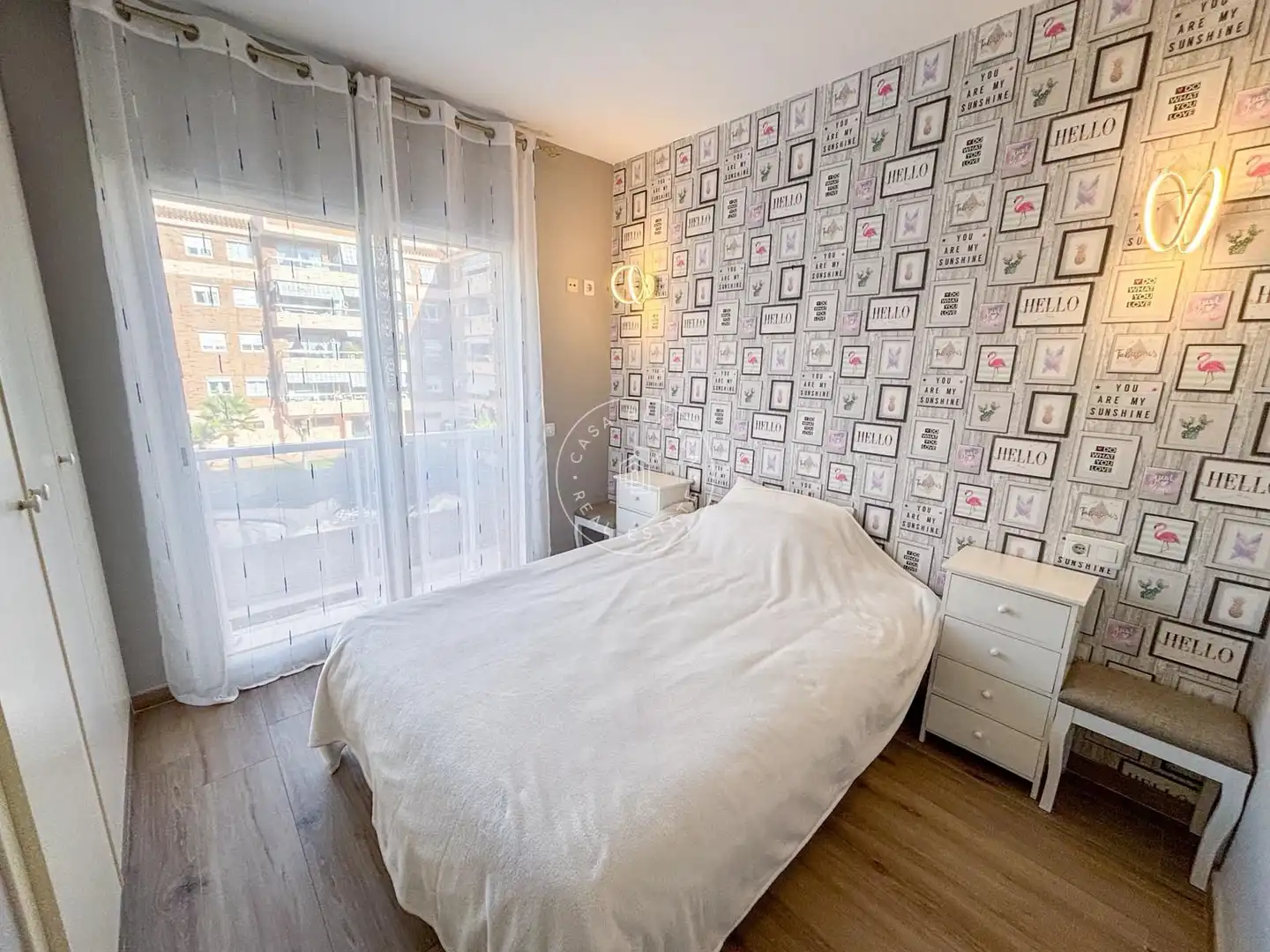 Schlafzimmer von Wohnung zum Verkauf in Lloret de Mar mit Klimaanlage, Heizung und Terrasse