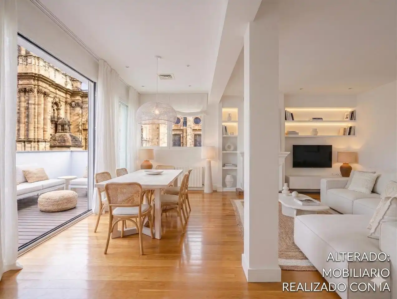 Esszimmer von Maisonette zur Miete in Málaga Capital mit Klimaanlage, Heizung und Parkett