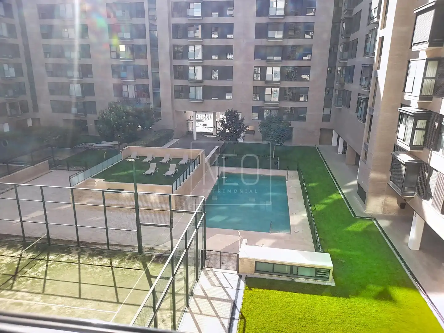 Swimming pool of Flat for sale in Madrid  with Air Conditioner, Heating and Private garden
