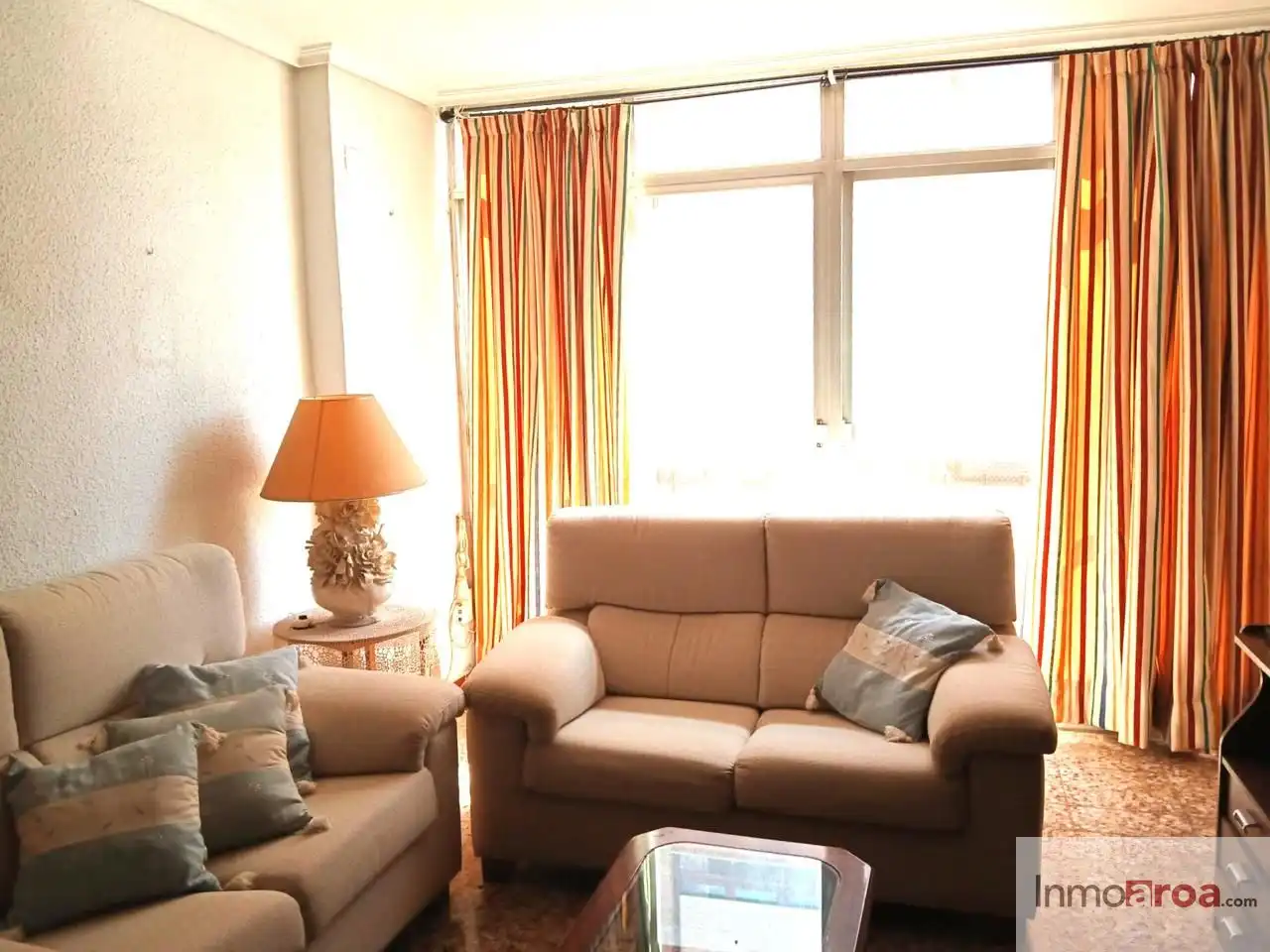 Living room of Flat for sale in Castellón de la Plana / Castelló de la Plana  with Terrace and Furnished