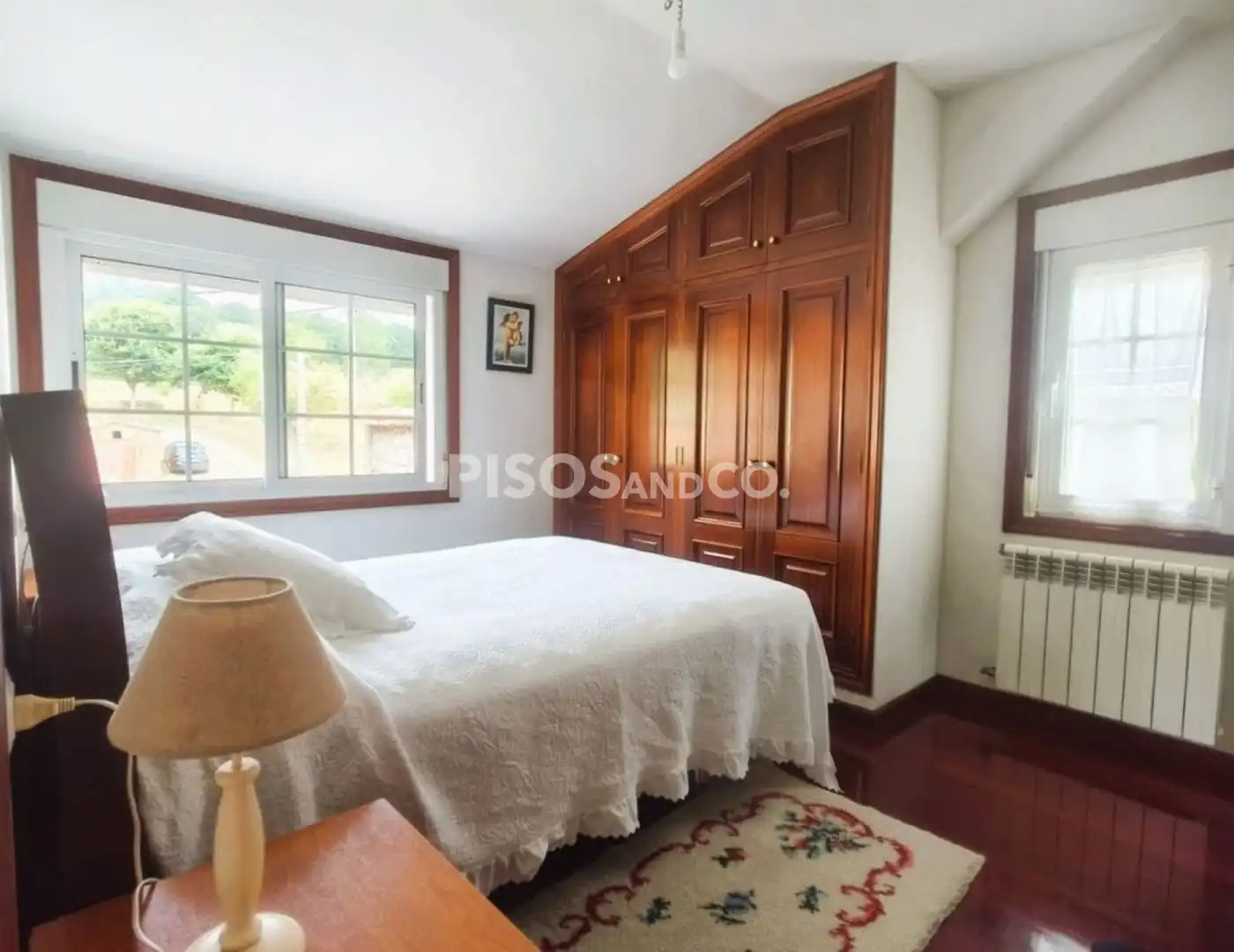 Dormitori de Casa o xalet en venda en Abegondo amb Calefacció, Terrassa i Piscina