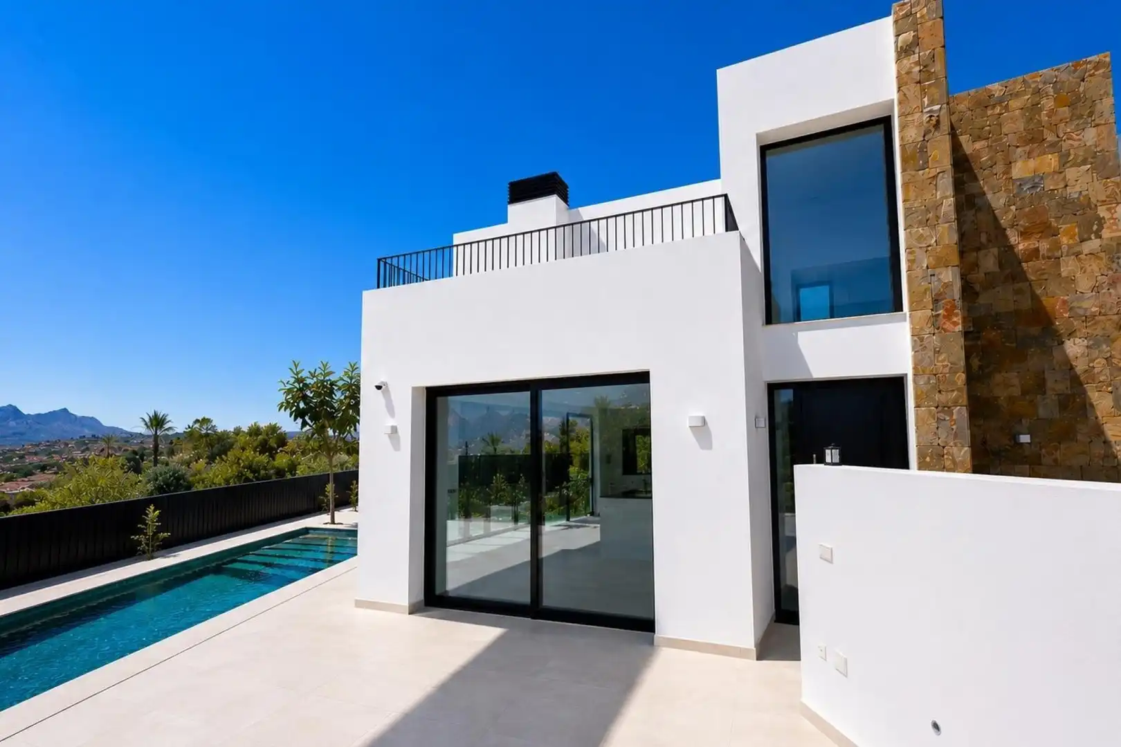 Vista exterior de Casa o chalet en venta en L'Alfàs del Pi con Aire acondicionado, Calefacción y Terraza