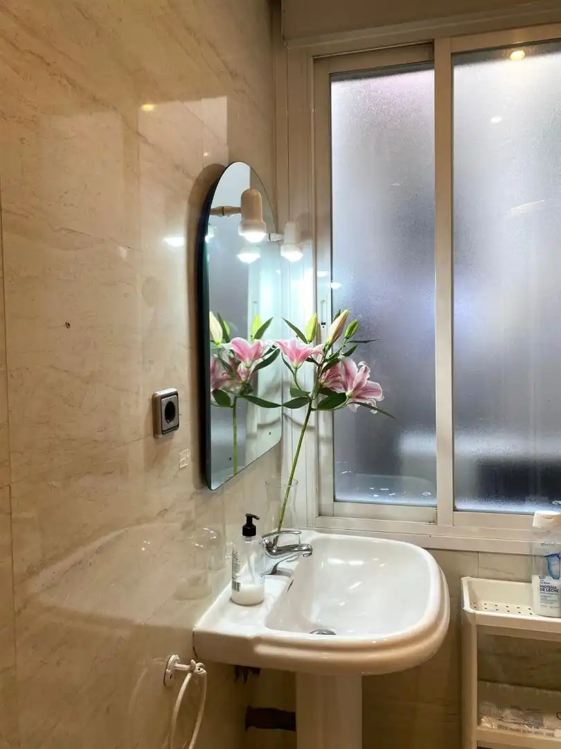 Baño de Piso de alquiler en Madrid con Aire acondicionado, Calefacción y Balcón