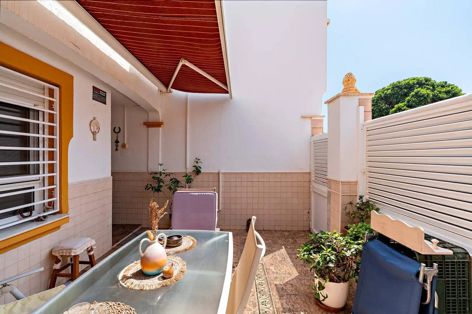 Terraza de Casa o chalet en venta en Roquetas de Mar con Aire acondicionado, Trastero y Alarma
