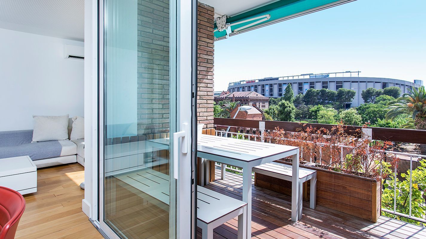 Terraza de Piso de alquiler en  Barcelona Capital con Aire acondicionado, Calefacción y Terraza