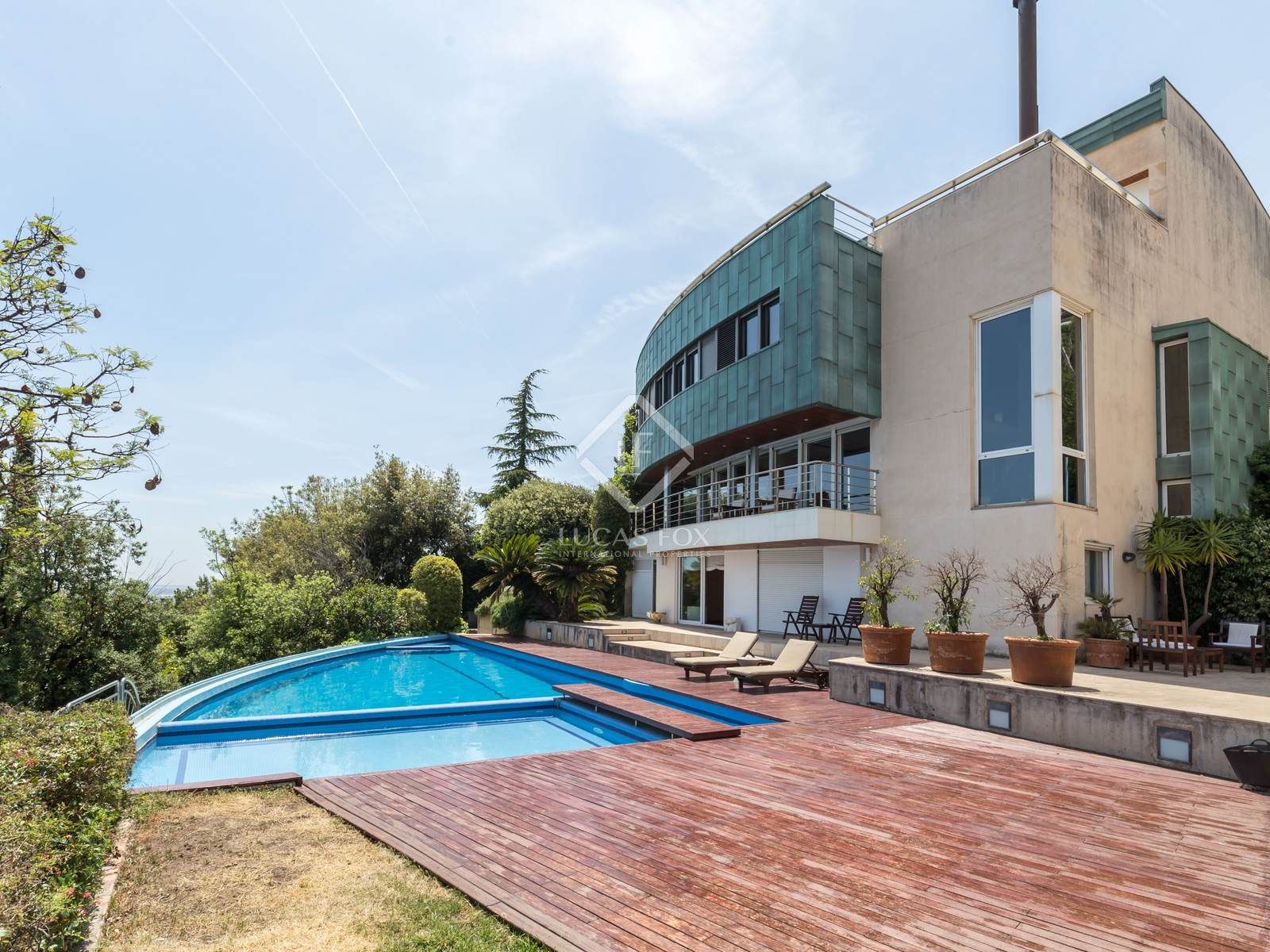 Exterior view of House or chalet for sale in Esplugues de Llobregat  with Air Conditioner, Heating and Private garden