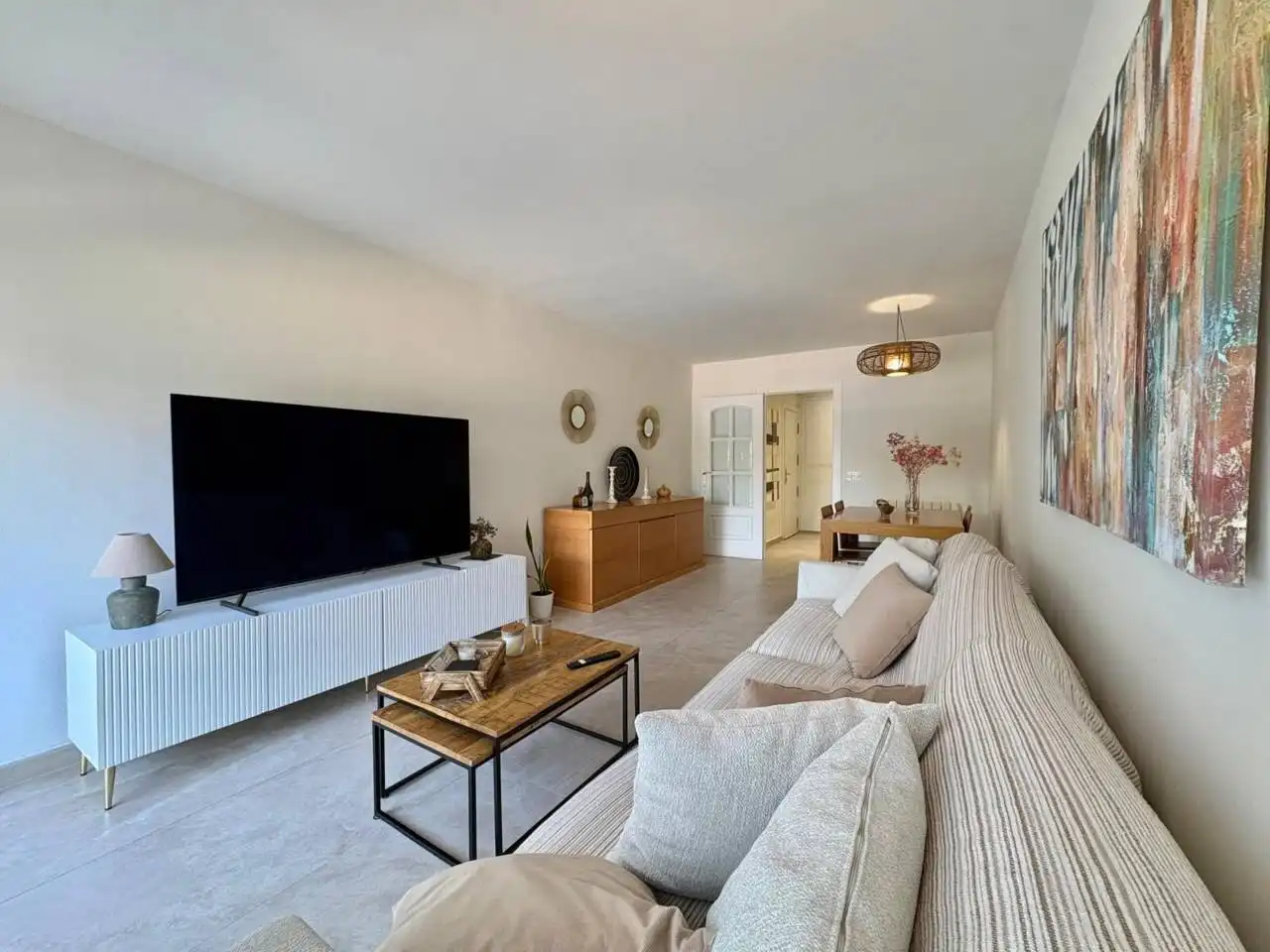 Wohnzimmer von Wohnung zum Verkauf in Cerdanyola del Vallès mit Heizung, Terrasse und Gemeinschaftspool
