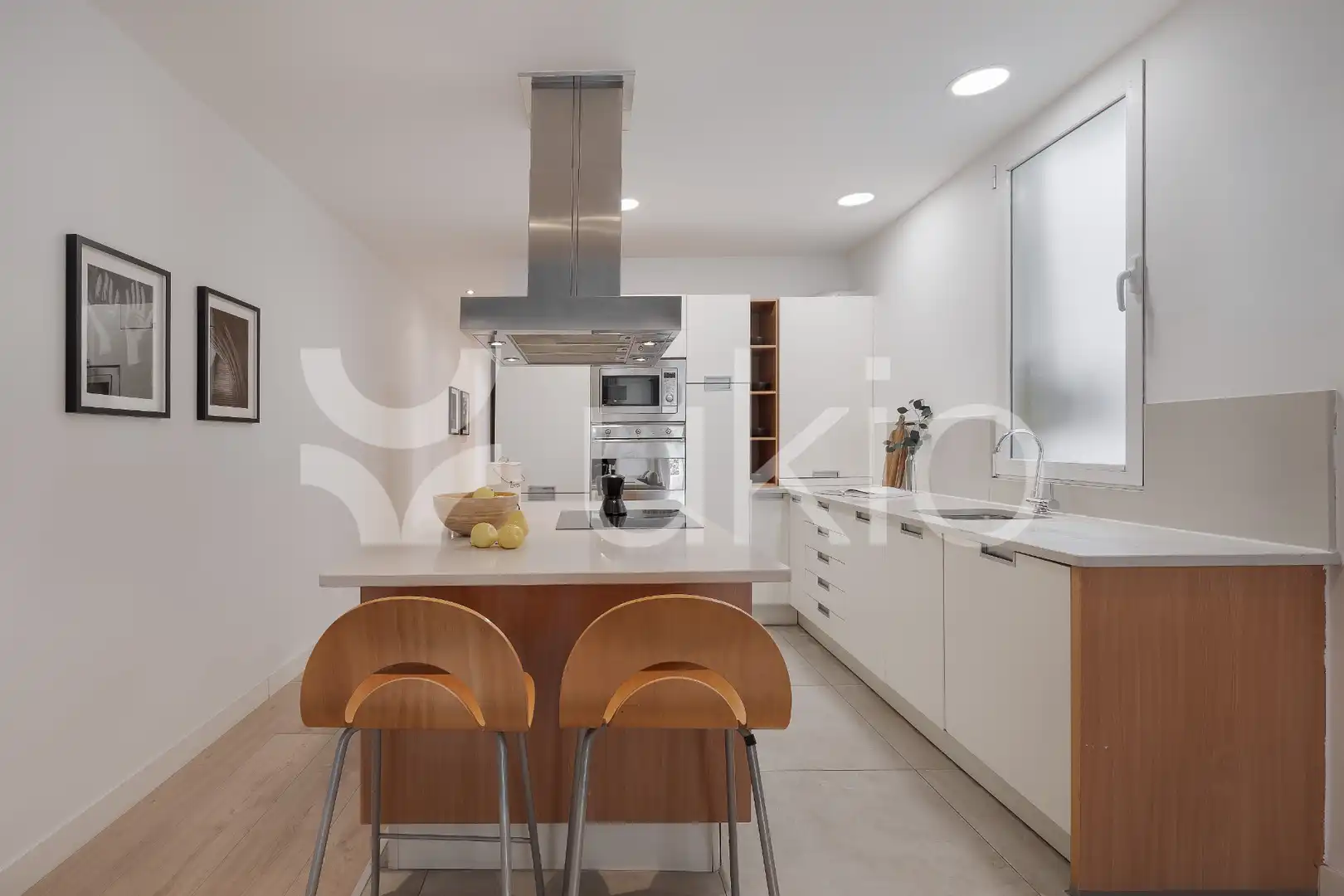 Cocina de Apartamento de alquiler en Madrid con Aire acondicionado, Calefacción y Amueblado