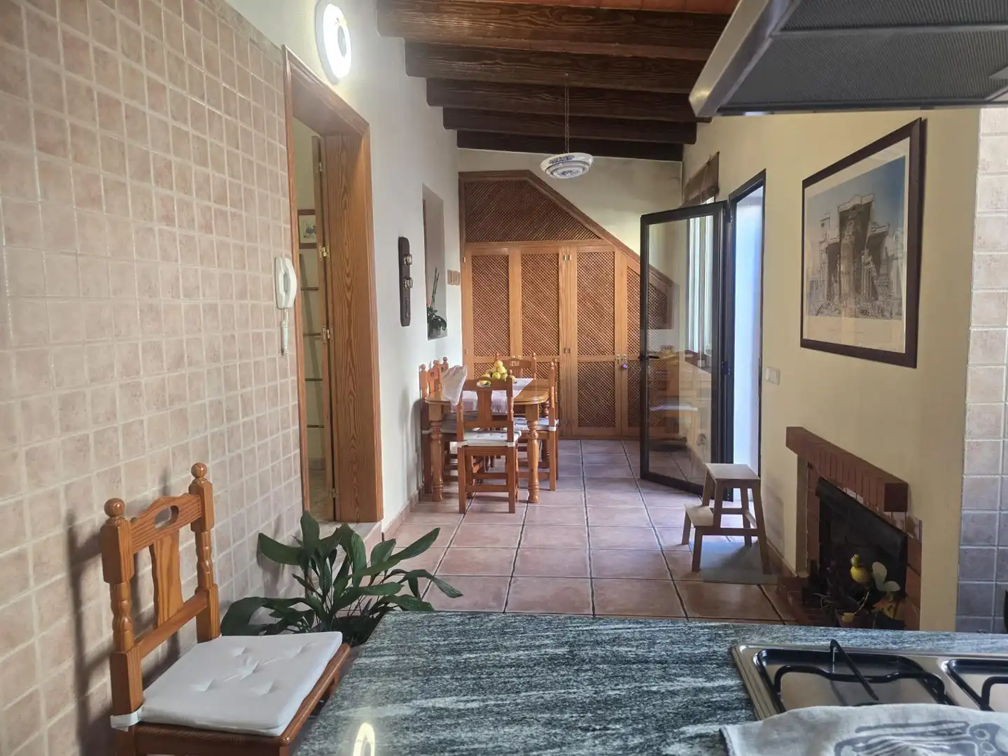 Dining room of Houses for sale in  Palma de Mallorca  with Air Conditioner, Private garden and Storage room