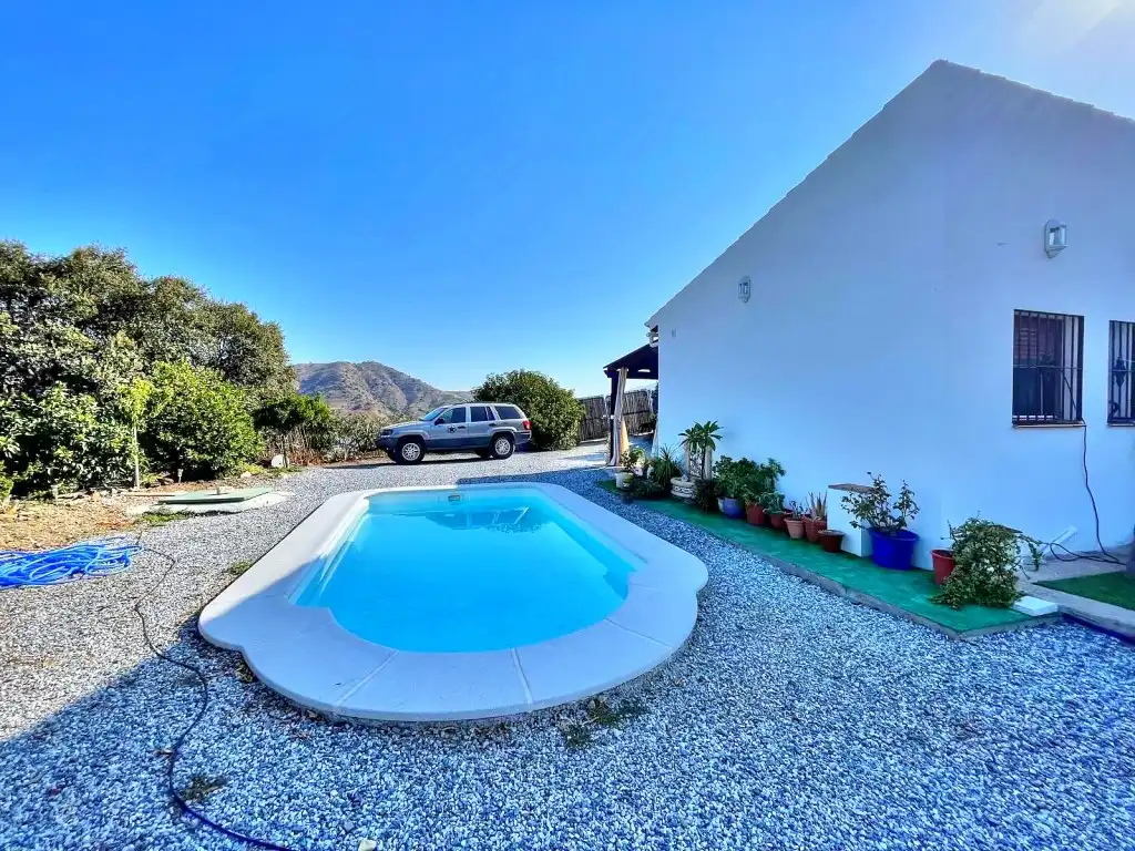 Exterior view of Country homes for sale in El Borge  with Air Conditioner, Private garden and Swimming Pool