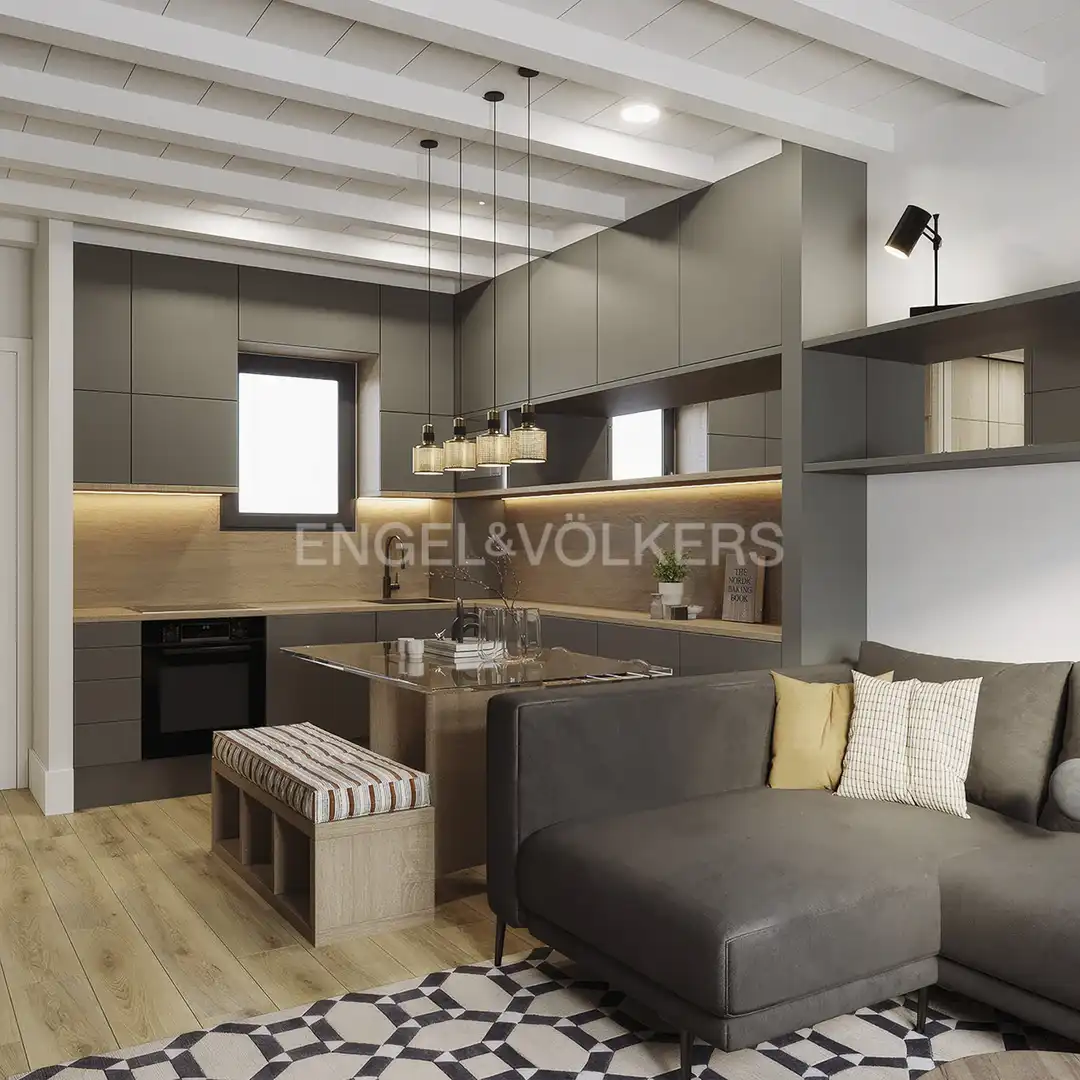 Cocina de Piso en venta en Barcelona con Aire acondicionado, Calefacción y Parquet
