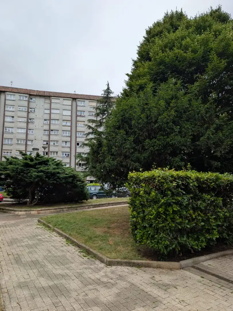 Exterior view of Flat for sale in Gijón   with Heating, Private garden and Parquet flooring
