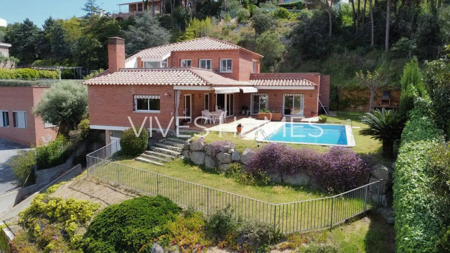 Exterior view of Houses for sale in Caldes d'Estrac  with Air Conditioner, Heating and Private garden