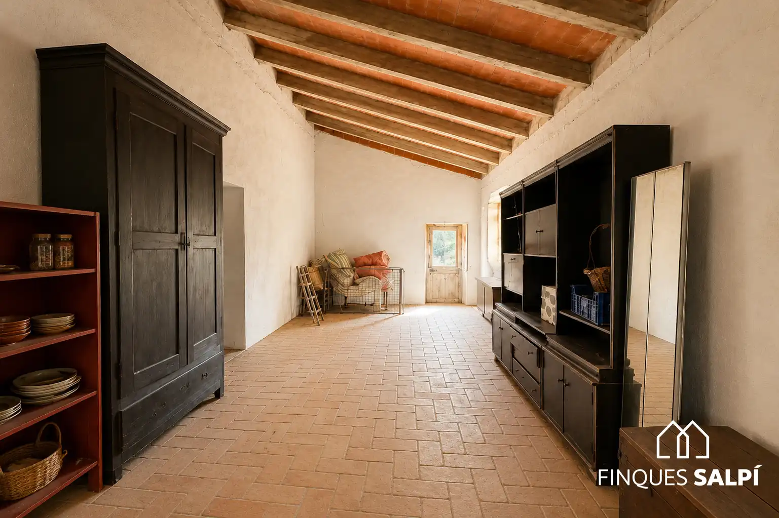 Sala d'estar de Finca rústica en venda en Santa Cristina d'Aro amb Jardí privat