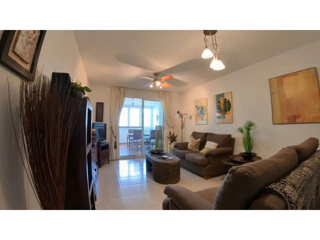 Sala d'estar de Apartament en venda en El Ejido amb Terrassa, Moblat i Piscina comunitària